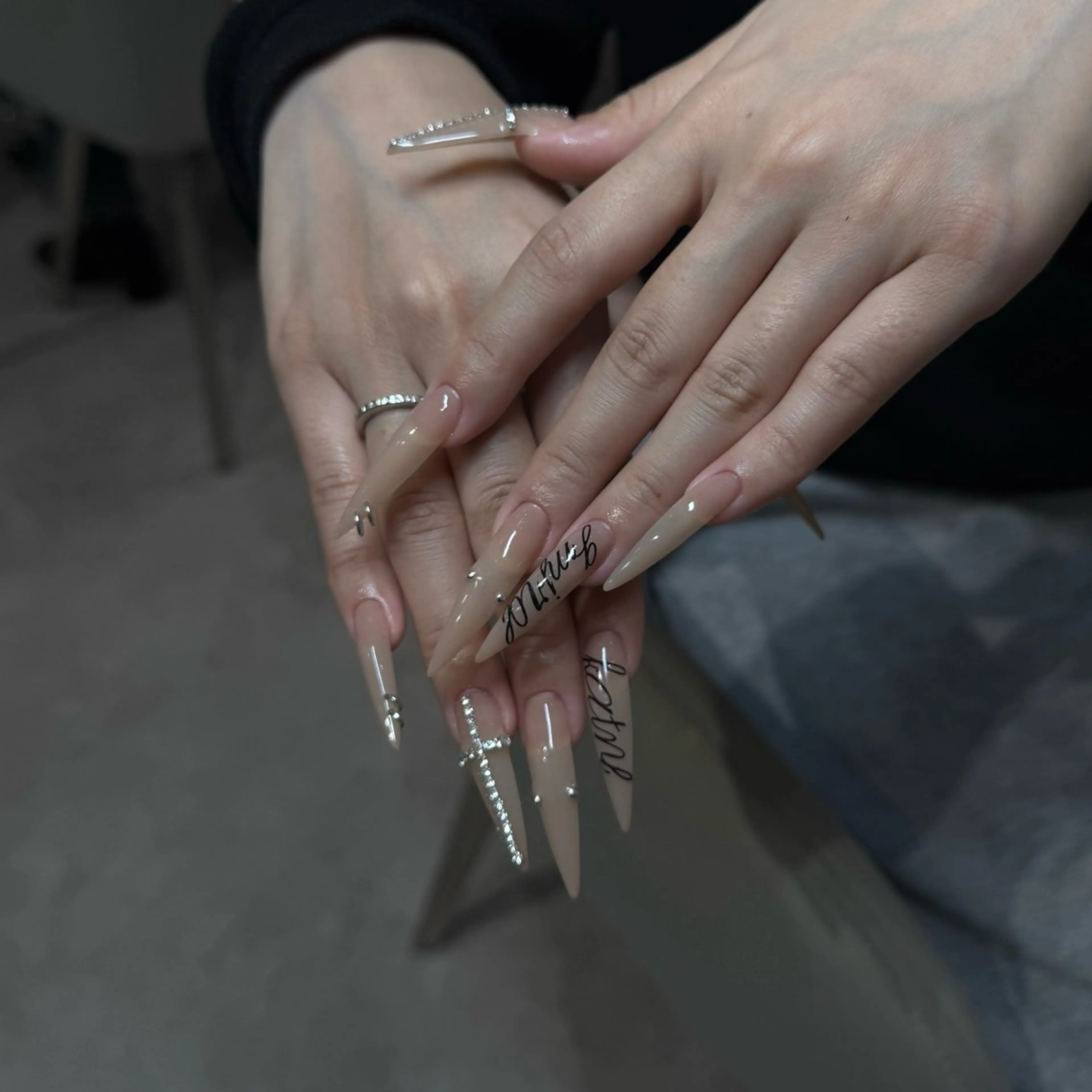 ネイル ロングネイル ハンドネイル IROHA NAIL 北村菜帆のネイルデザイン