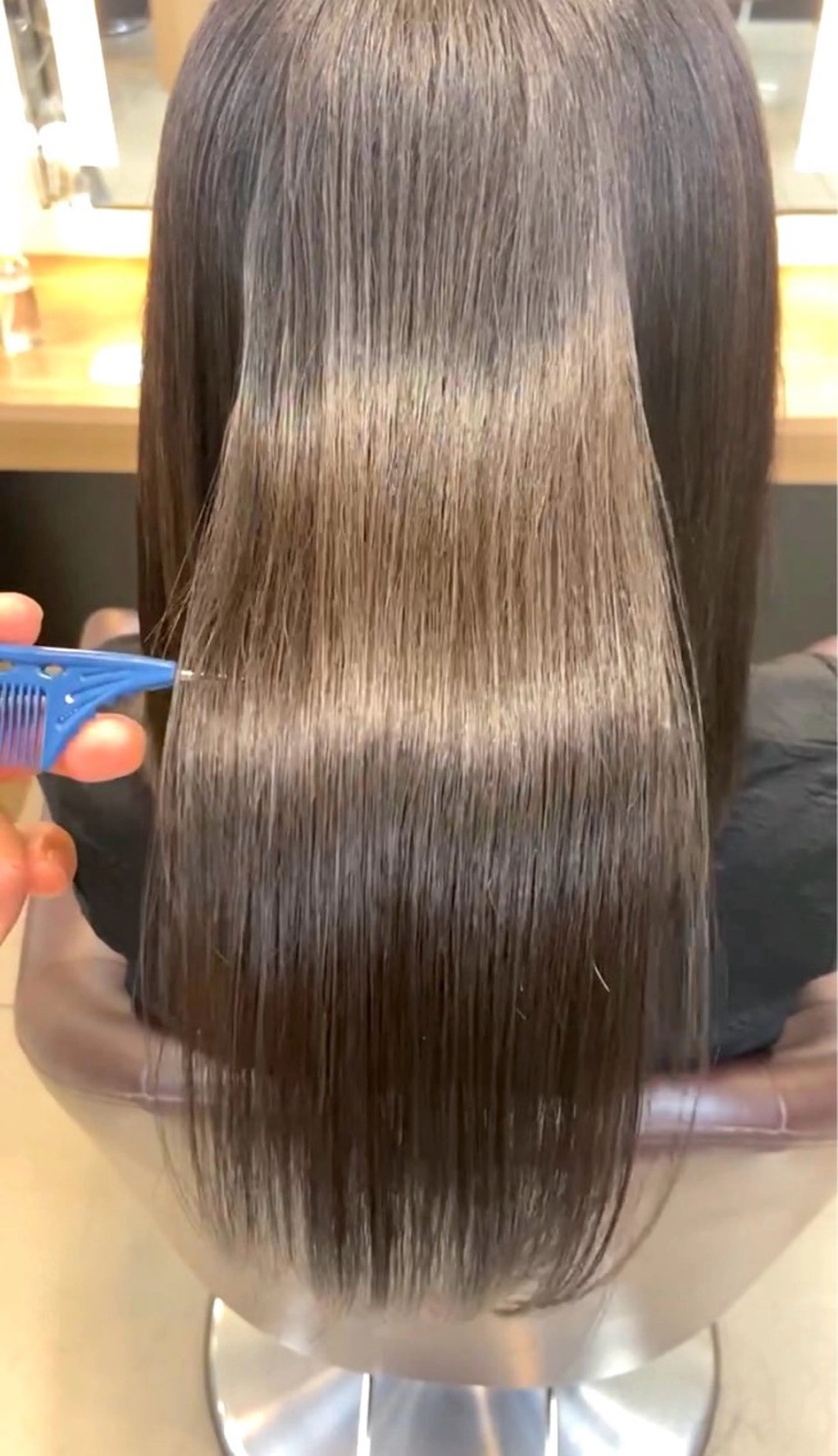 ロング ショートボブ ボブ くびれヘア ハイライト 髪質改善 髪質改善・酸性・ ストレート　Maruのヘアスタイル