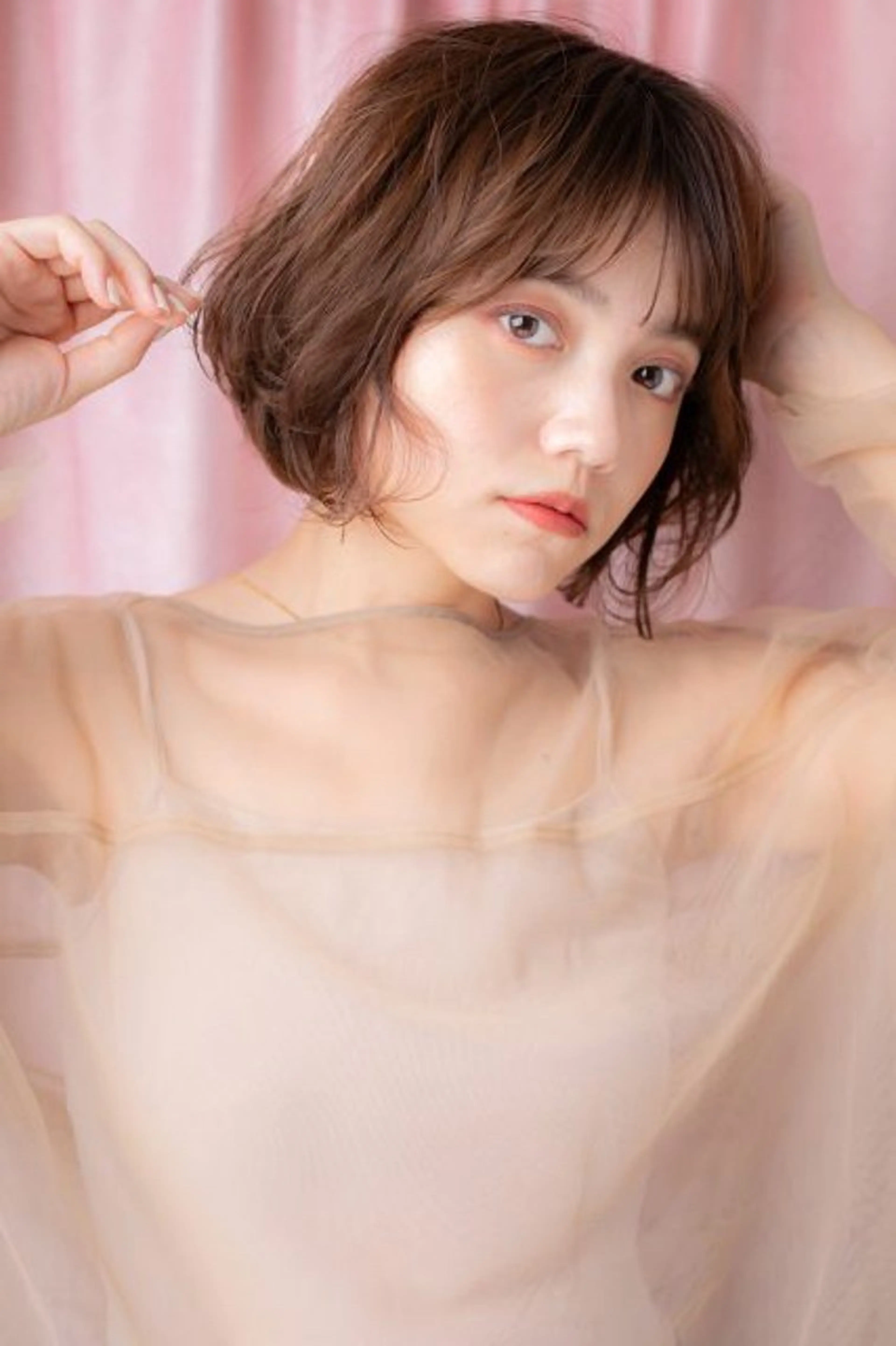 ショート カラー パーマ 似合わせスタイル🫧 木村夏暢のヘアスタイル