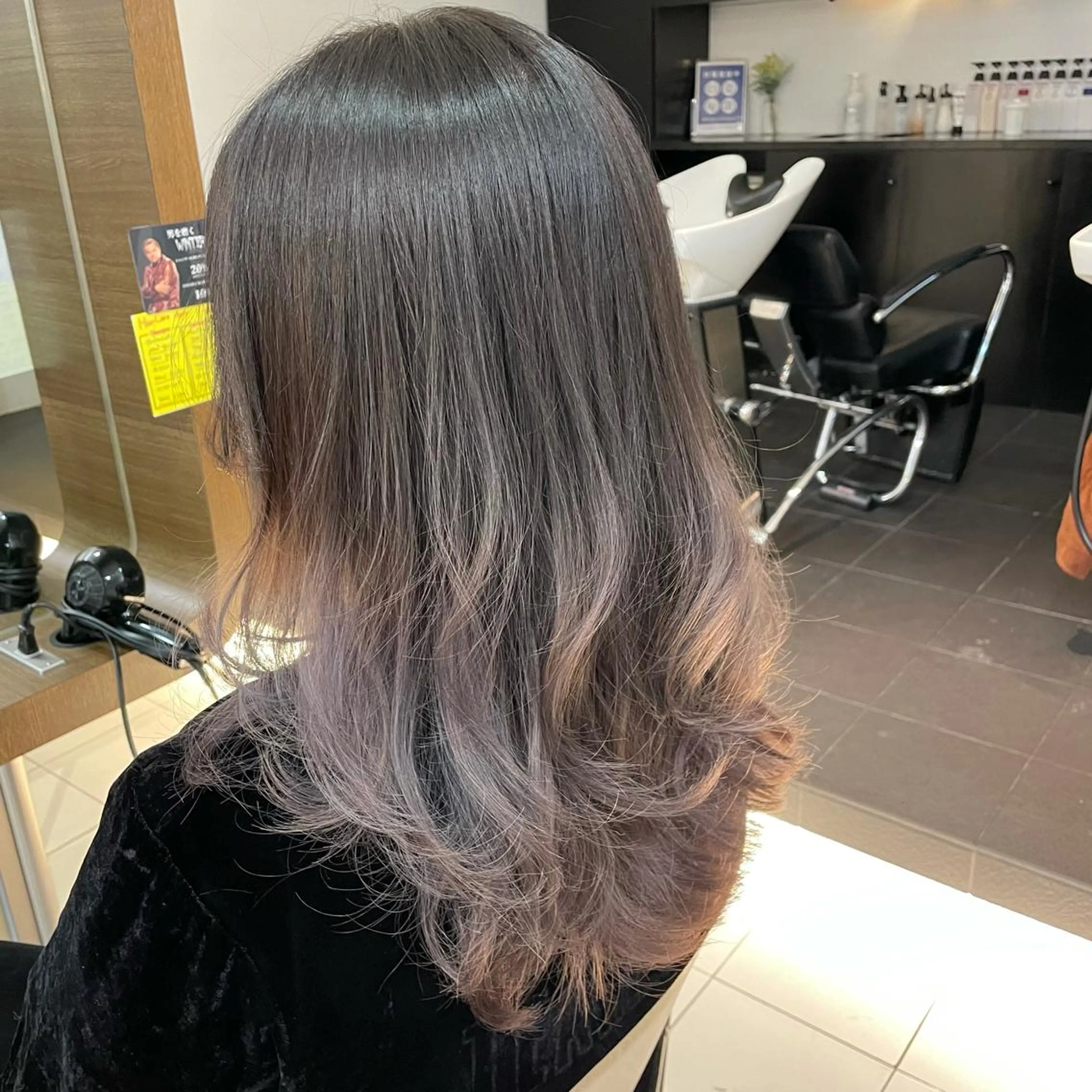 ロング カラー グラデーションカラー パープルカラー 透明感カラー/ 寺田千雅子のヘアスタイル