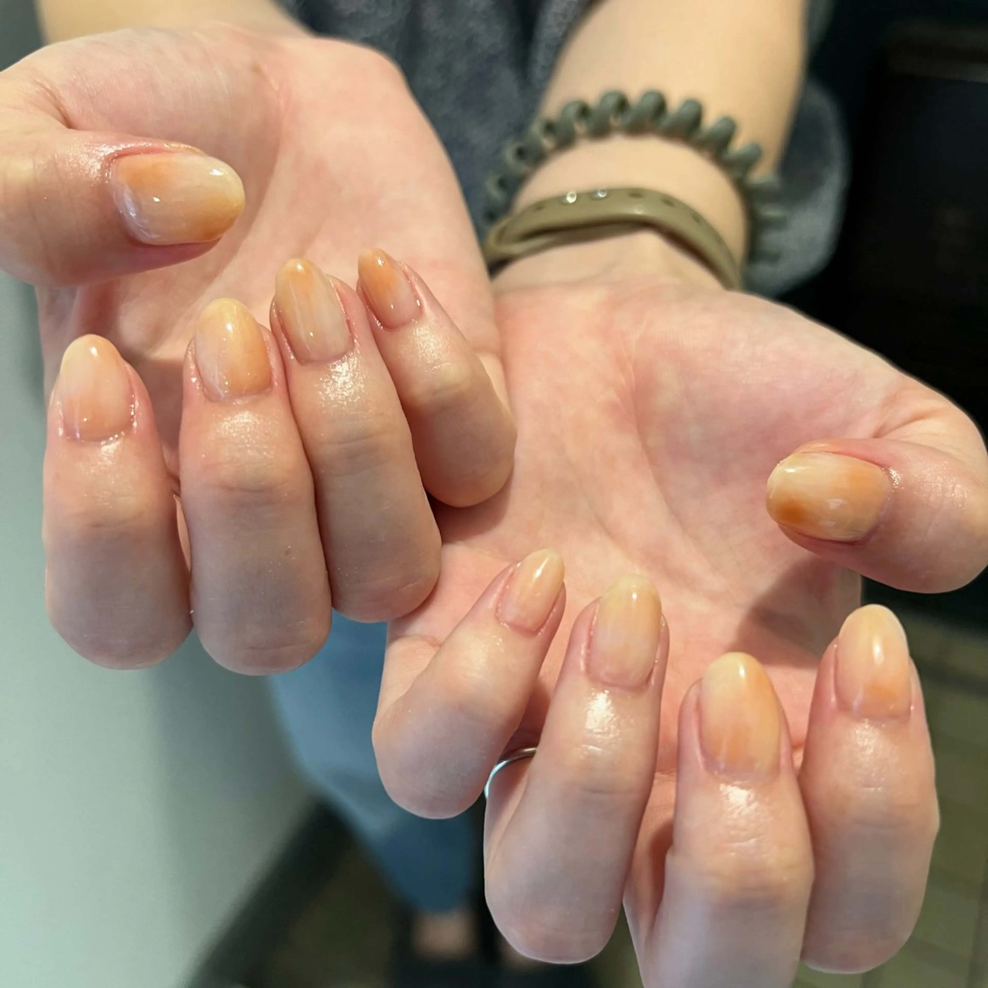 ハンドジェルネイル(アート・パーツ10粒まで込)※オフなしの写真