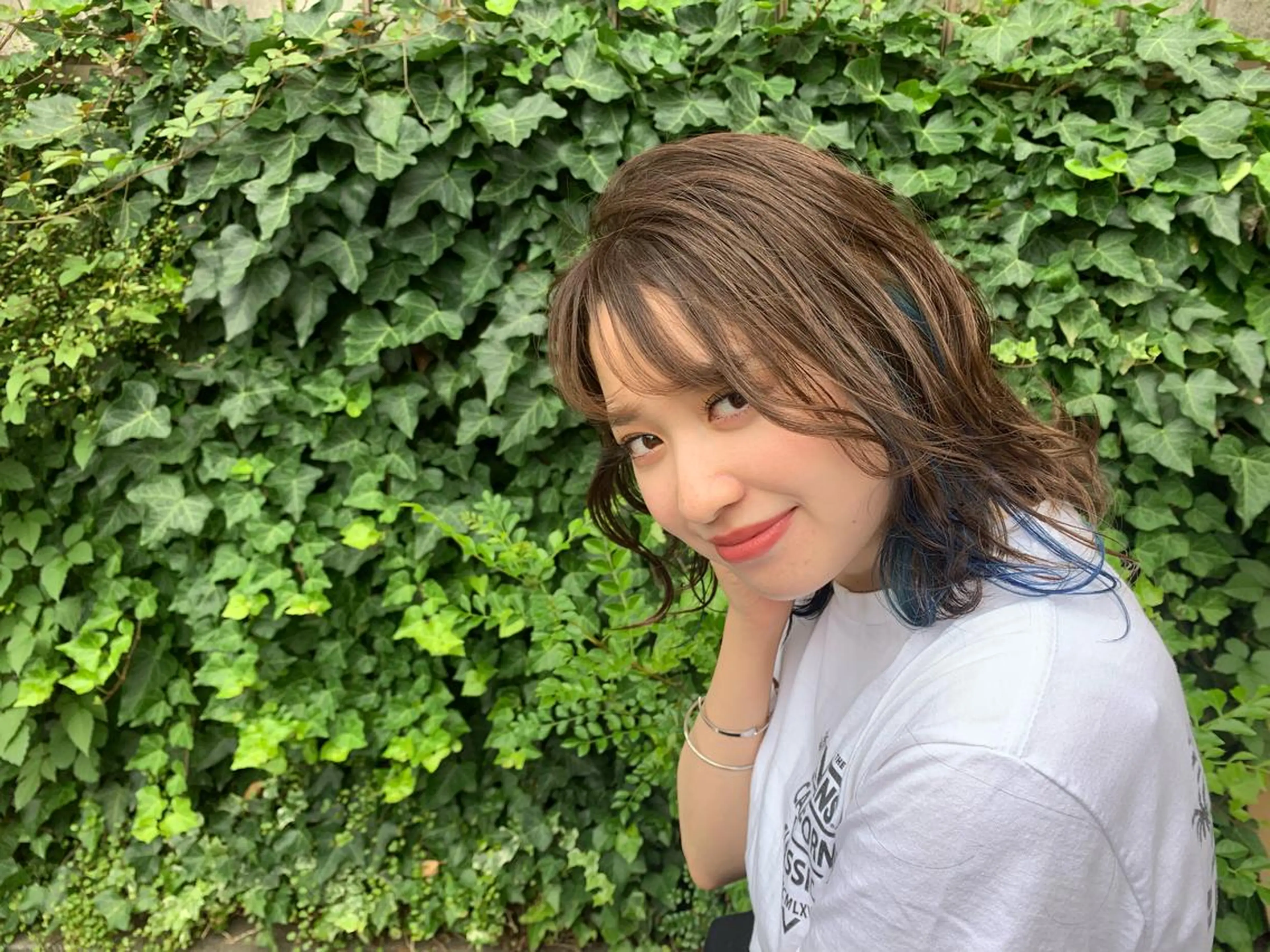 ミディアム カラー 髪質改善/縮毛矯正 ツヤ髪🩷さつきのヘアスタイル