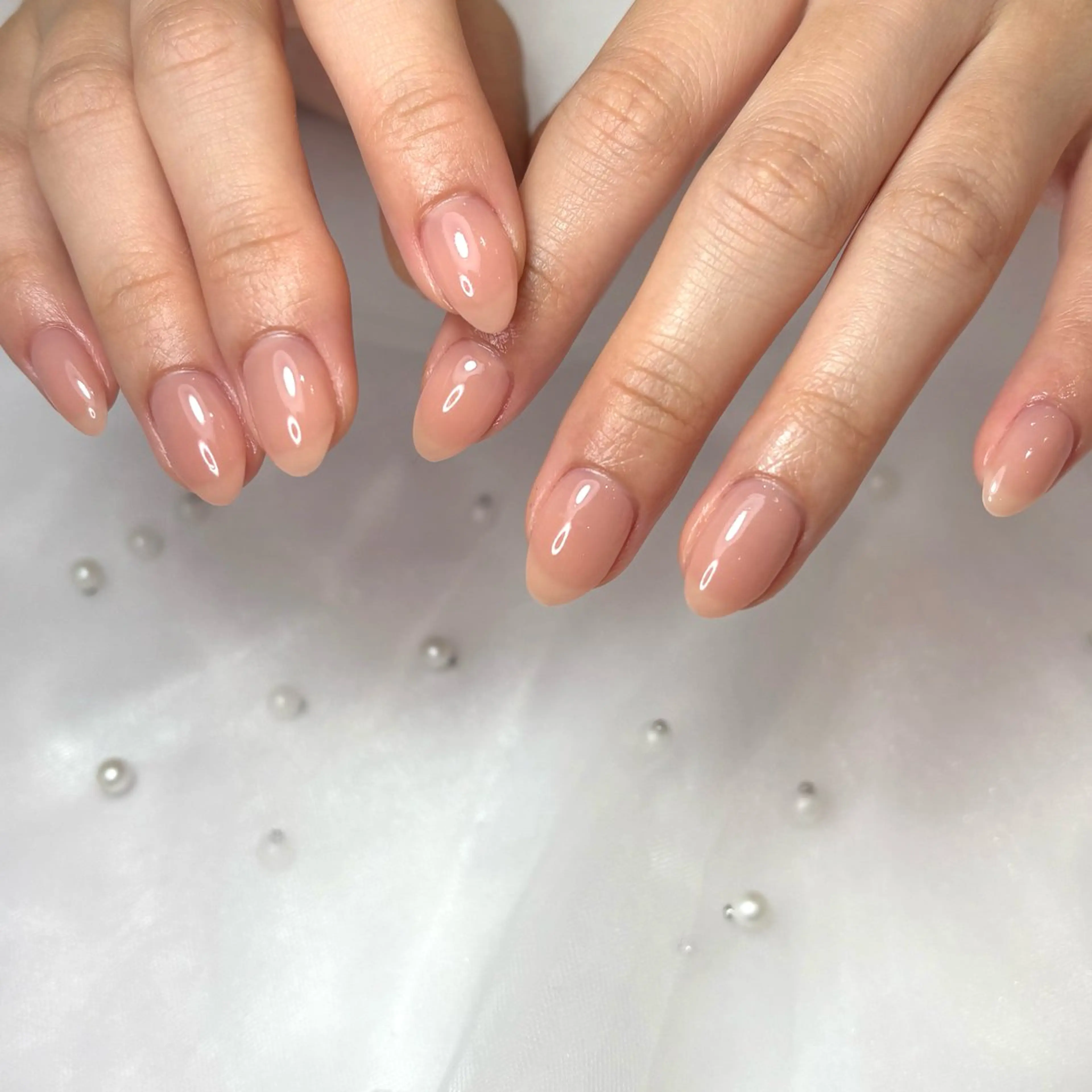 ネイル オレンジ ピンク ハンドネイル 🫧Zina船橋北口 mai🫧のネイルデザイン