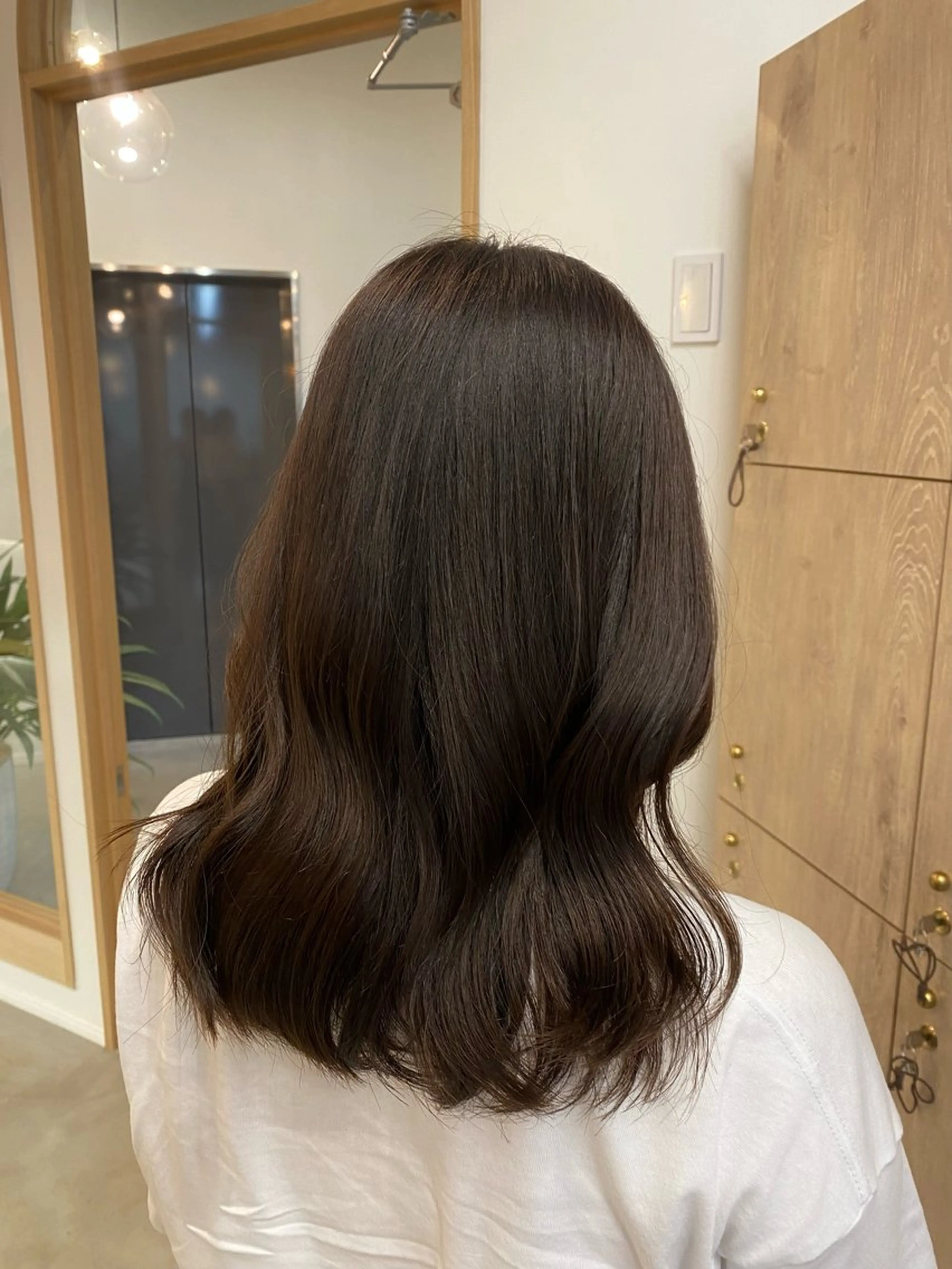 セミロング カット ヘアカラー トリートメント sanae /透明感カラーのヘアスタイル