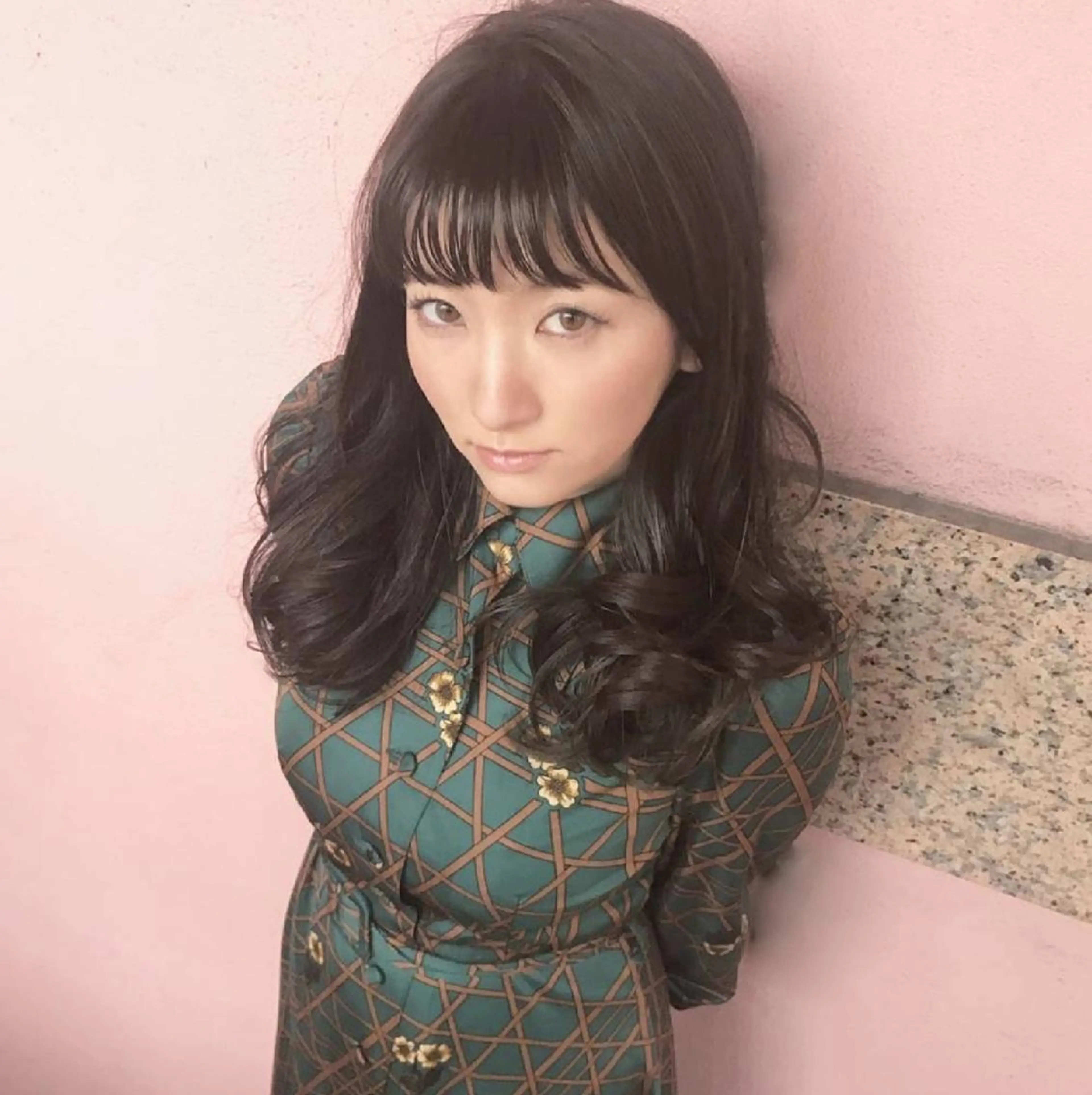 ロング カラー 切りっぱなしボブ ショートボブ バレイヤージュ ベージュカラー 黒髪 カット ヘアカラー トリートメント フリーランス所属・韓国ヘア レイヤー くびれヘアMATSUのヘアスタイル