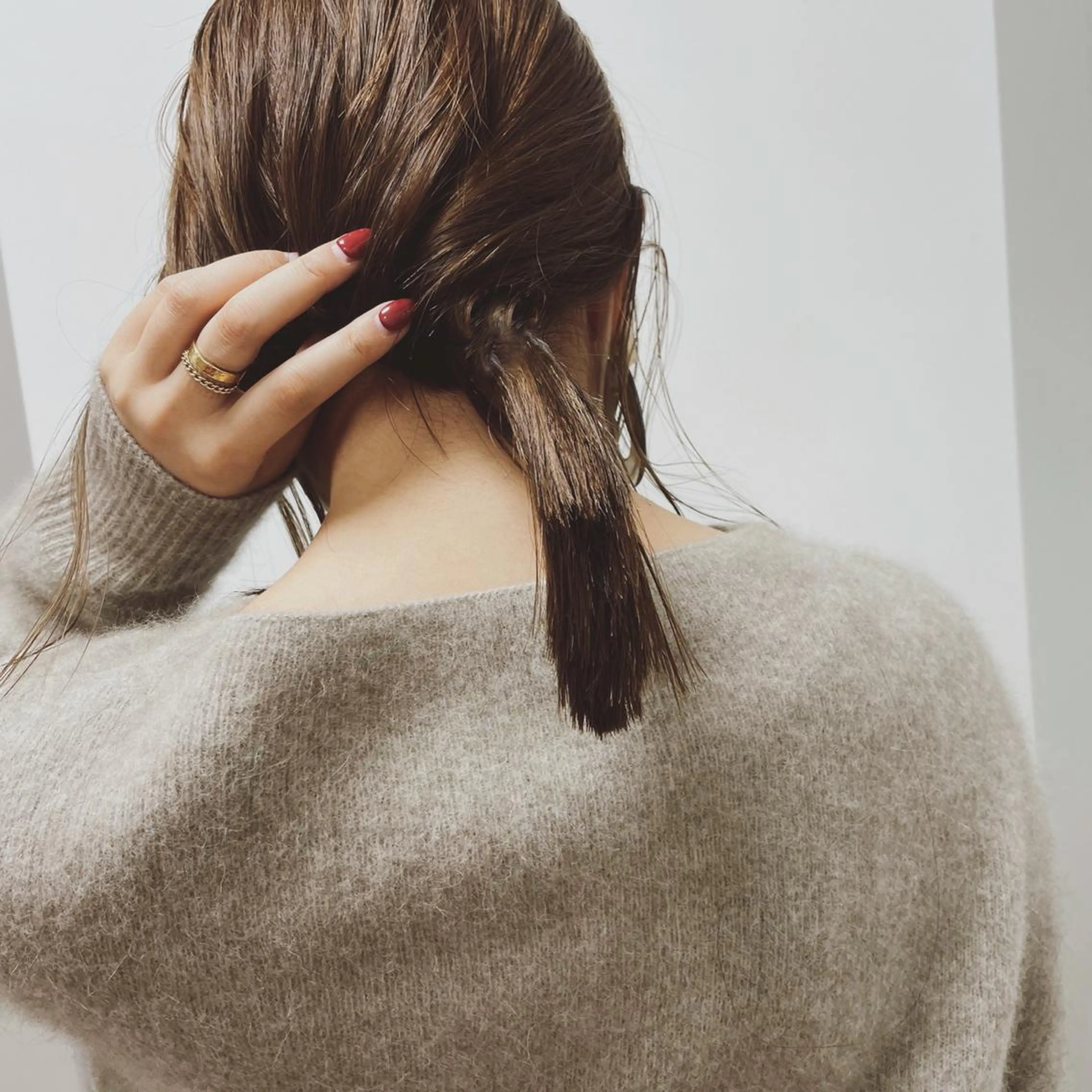 セミロング カラー HARUNA🤍 大人ショートヘアのヘアスタイル