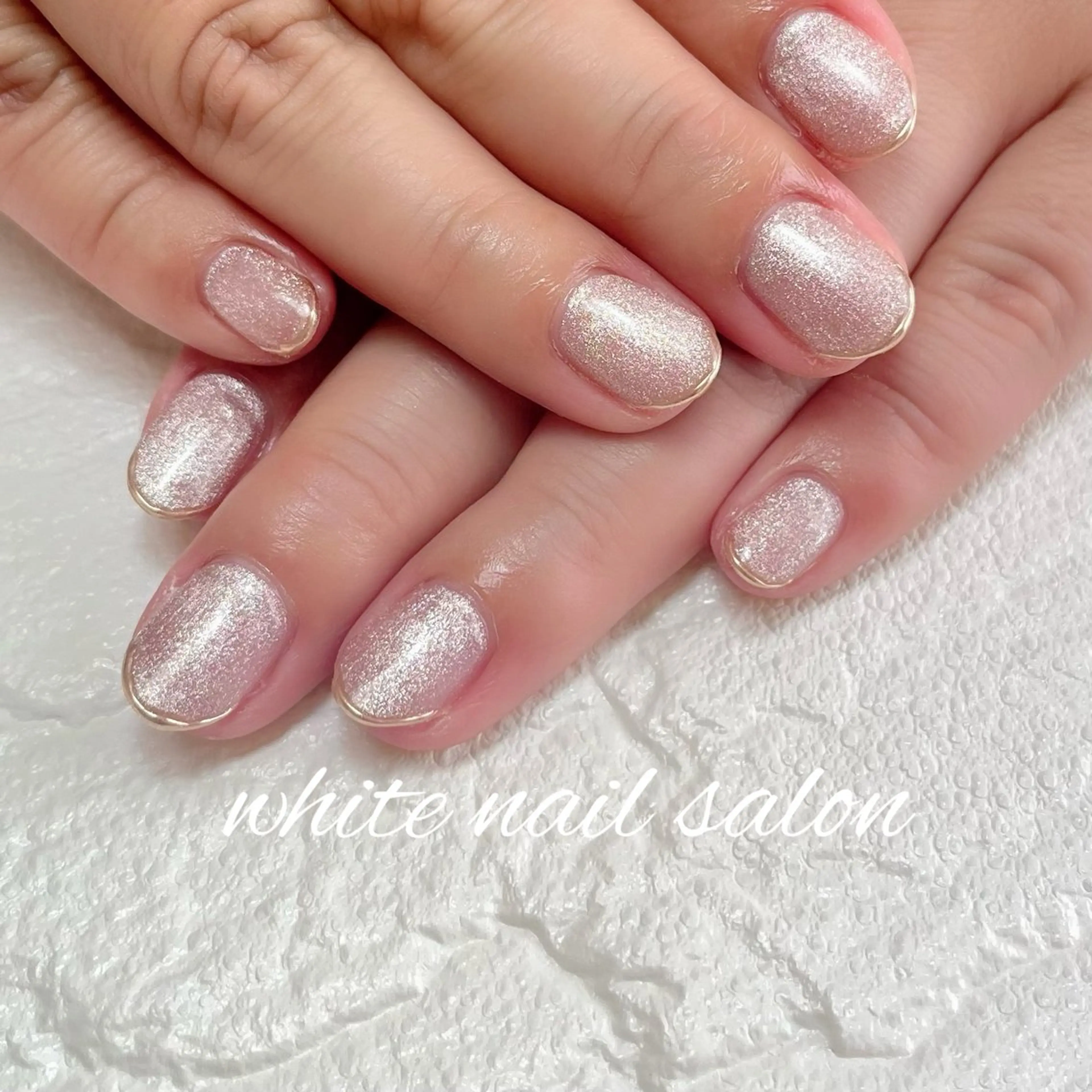 ネイル ラメ(グリッター) ハンドネイル white nail salonのネイルデザイン