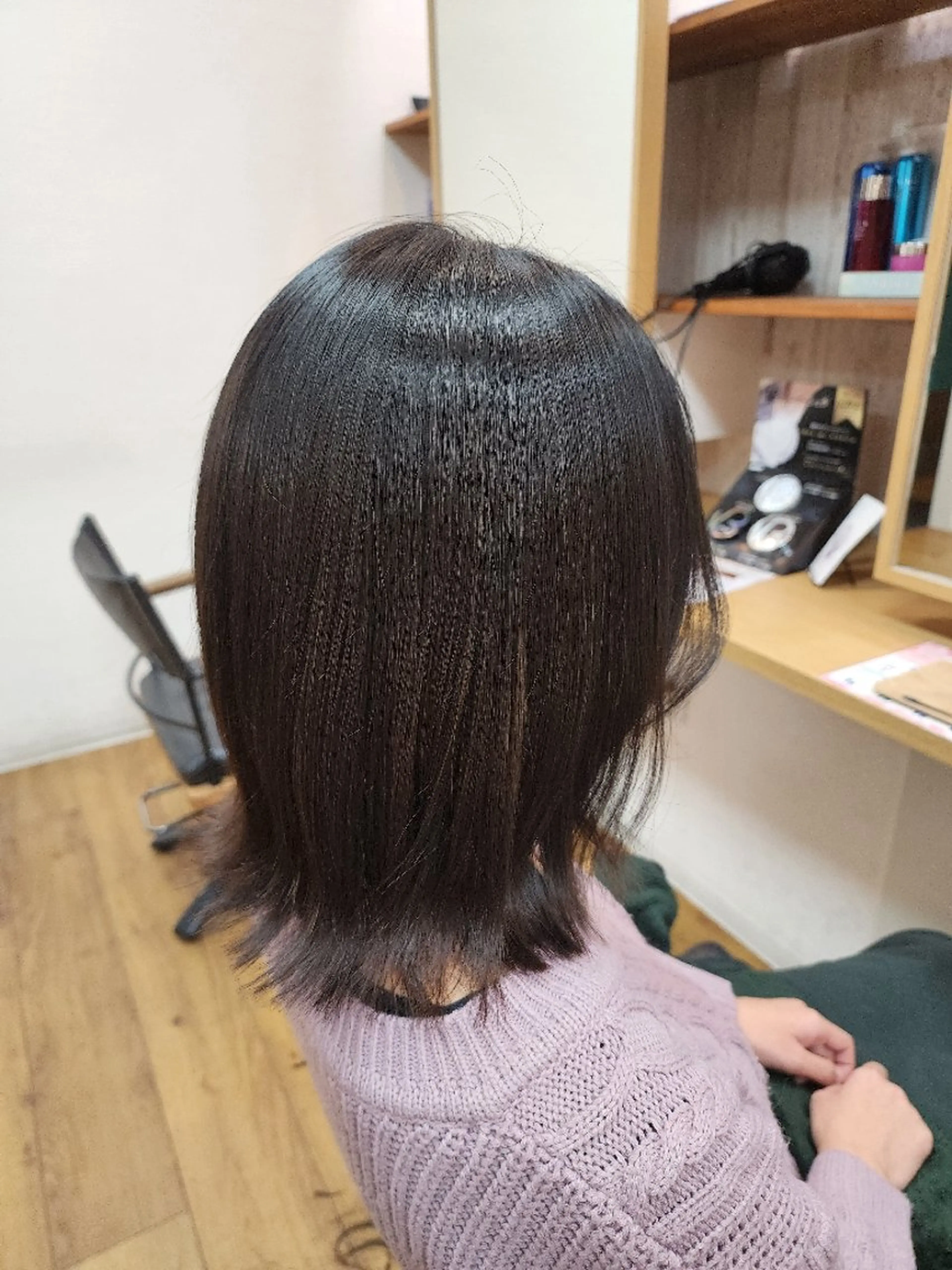 ミディアム ボブ 外ハネヘア 近森 美帆[モーラ高石店]のヘアスタイル