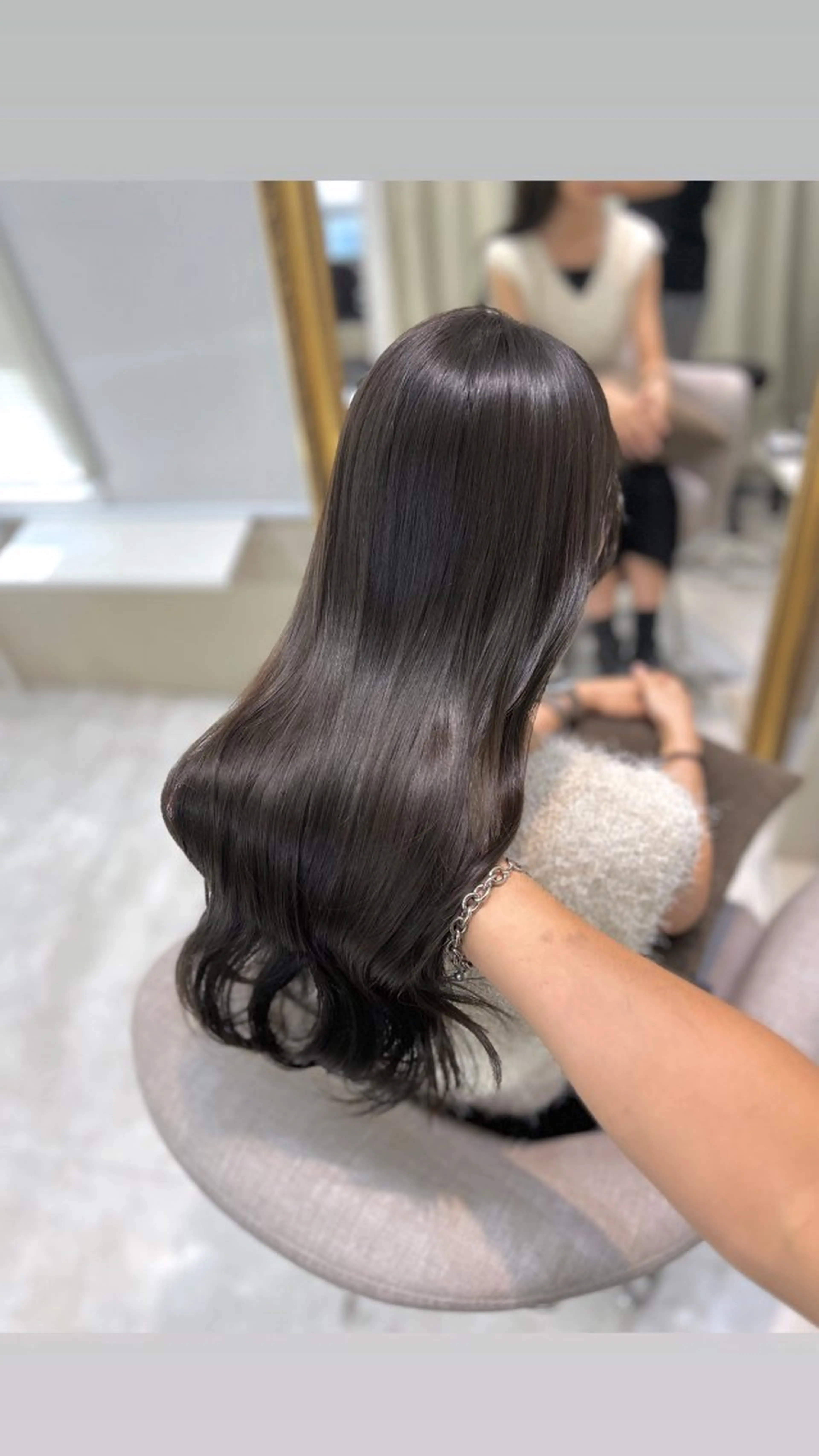 ロング ケアカラー カット ヘアカラー トリートメント 髪質改善× ブリーチなしyutoのヘアスタイル