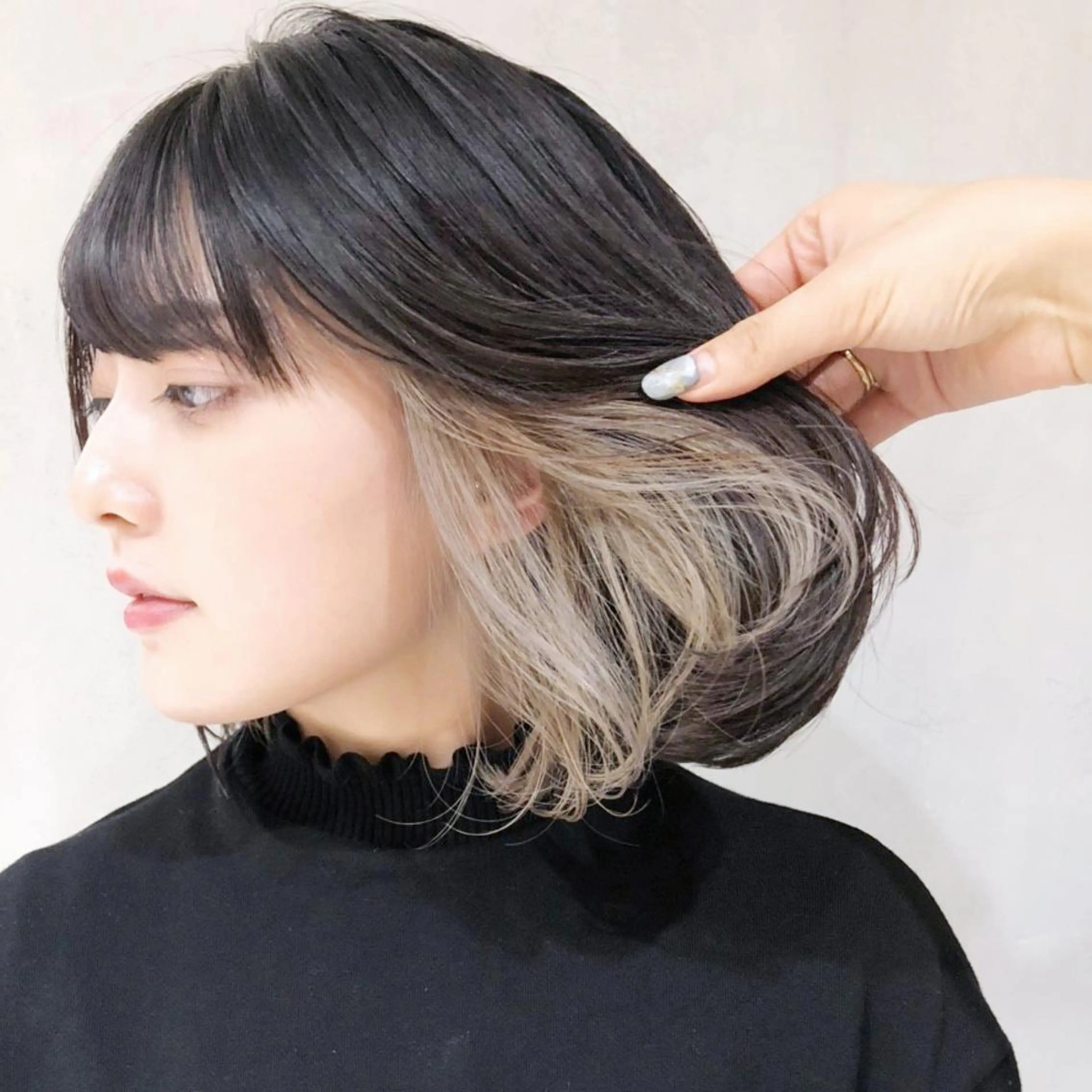 ミディアム カラー パーマ ヘアアレンジ カット ヘアカラー トリートメント ITbyALBUM 中野店のヘアスタイル