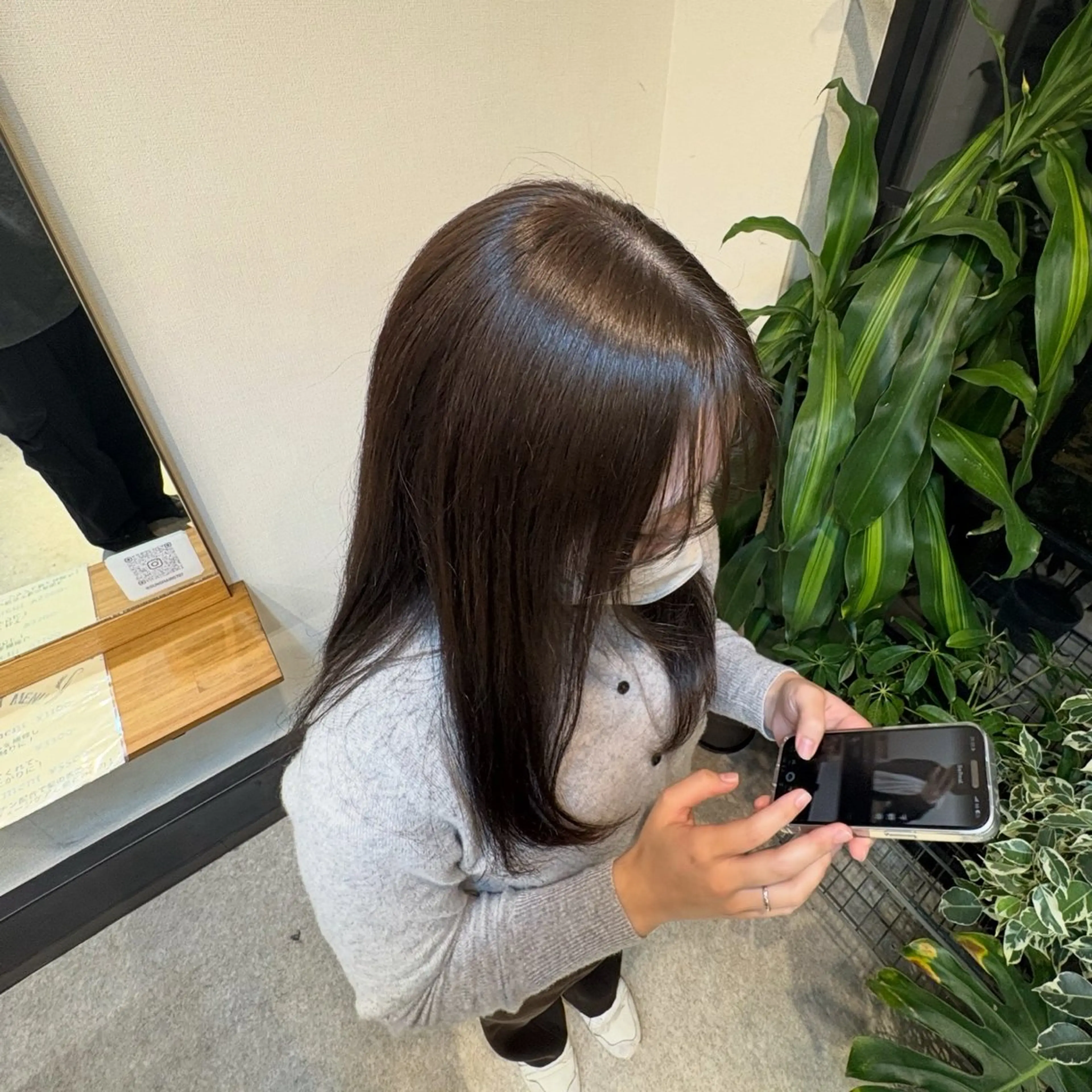 ミディアム 綱川 琉生のヘアスタイル