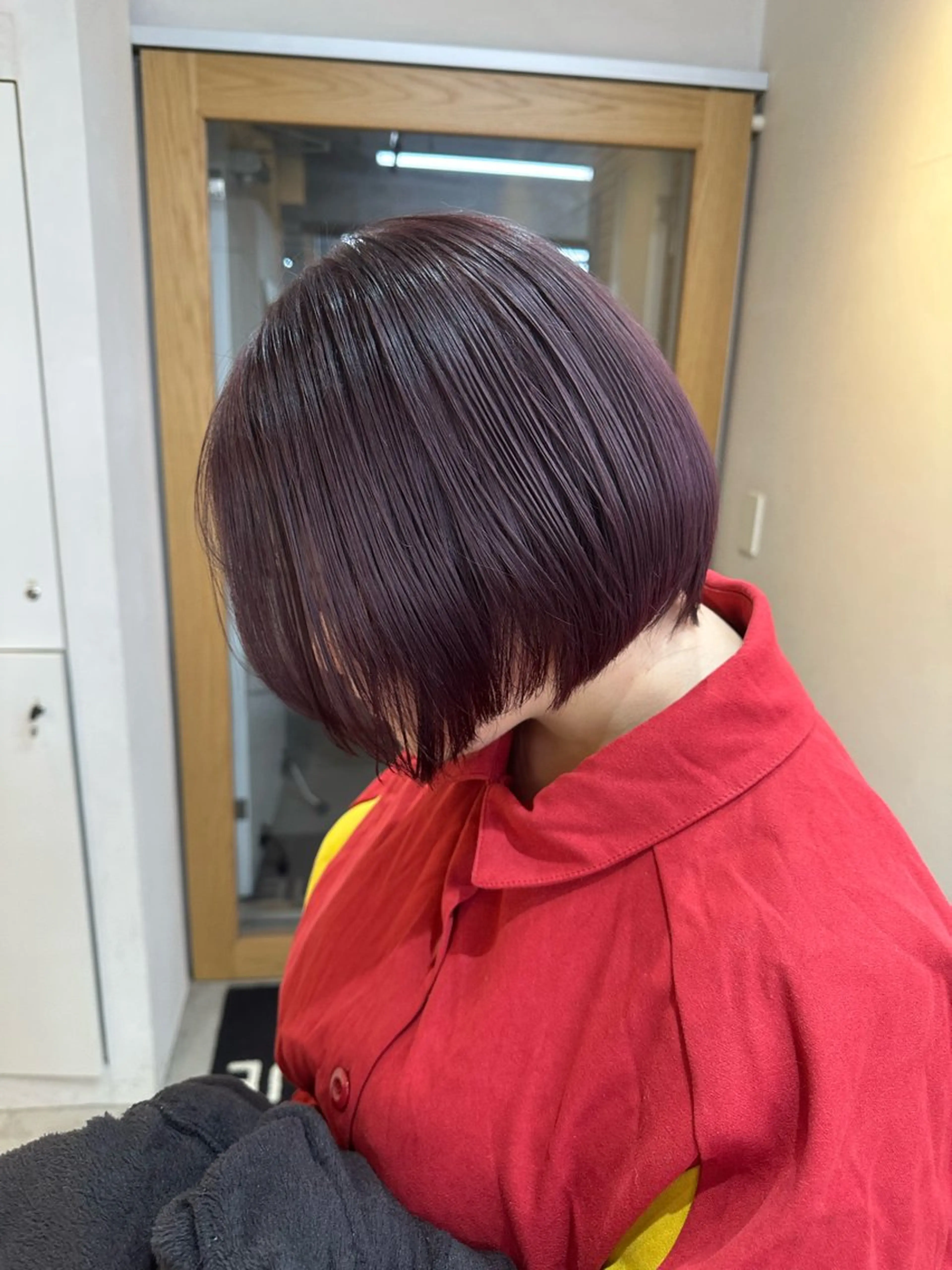 ショート カラー ヘアカラー トリートメント ハイトーン/縮毛矯正 /艶カラー/mikuのヘアスタイル