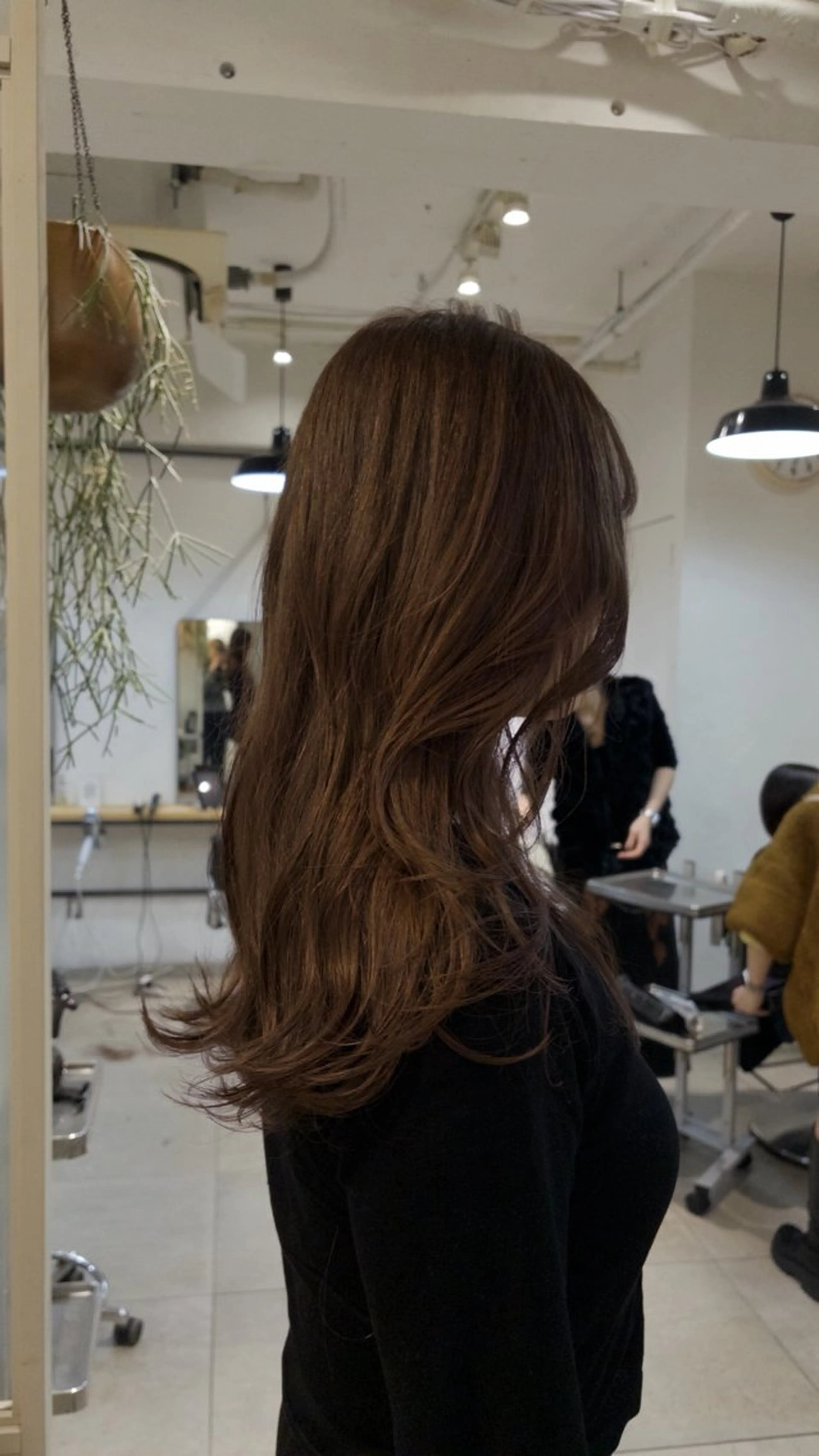 セミロング カラー カット ヘアカラー じゅわっと暖色カラー 🍊Moemiのヘアスタイル