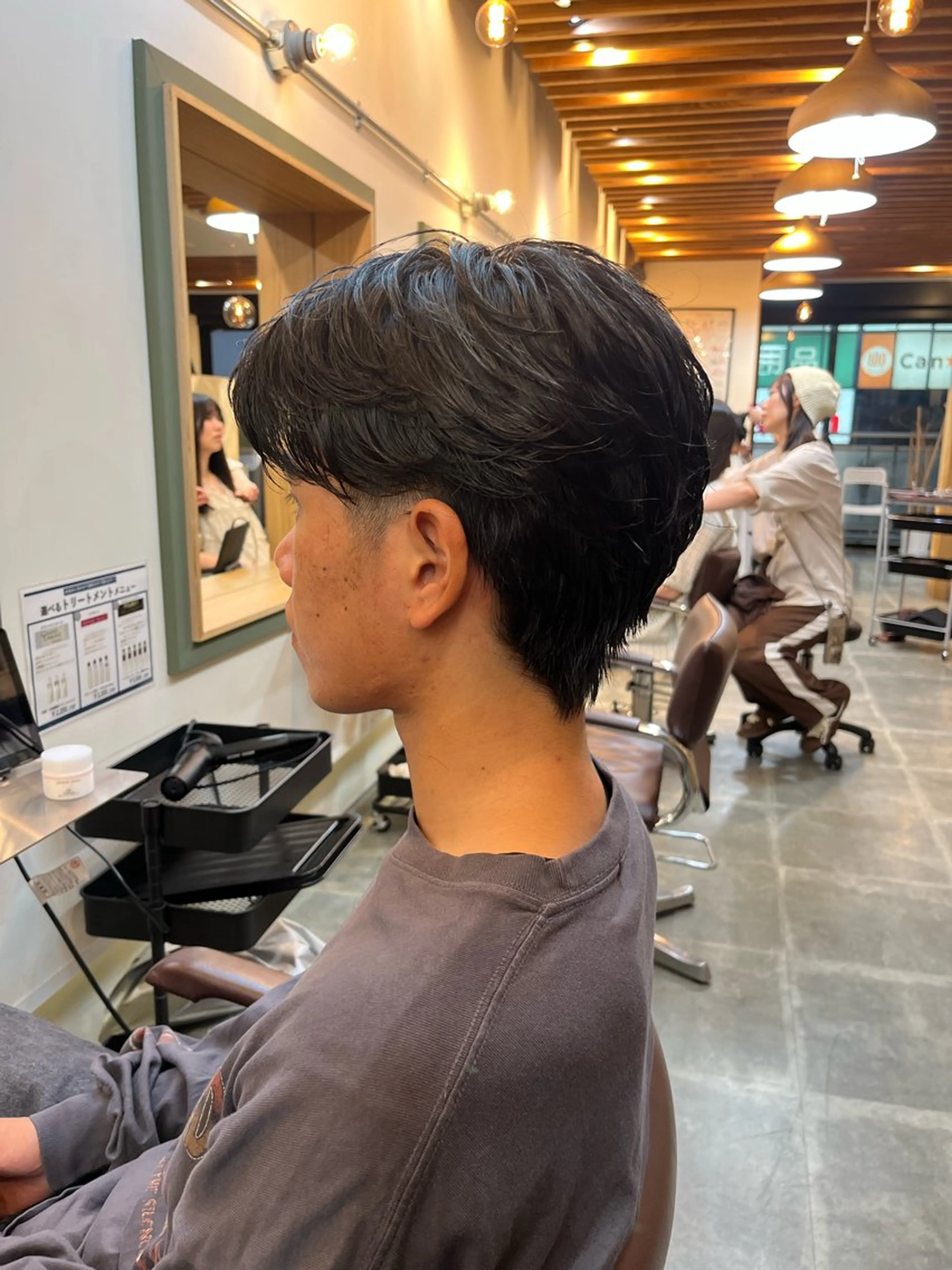 パーマ メンズ カット パーマ 【ボブ】縮毛矯正/ 船橋駅5分/鈴木杏美のヘアスタイル