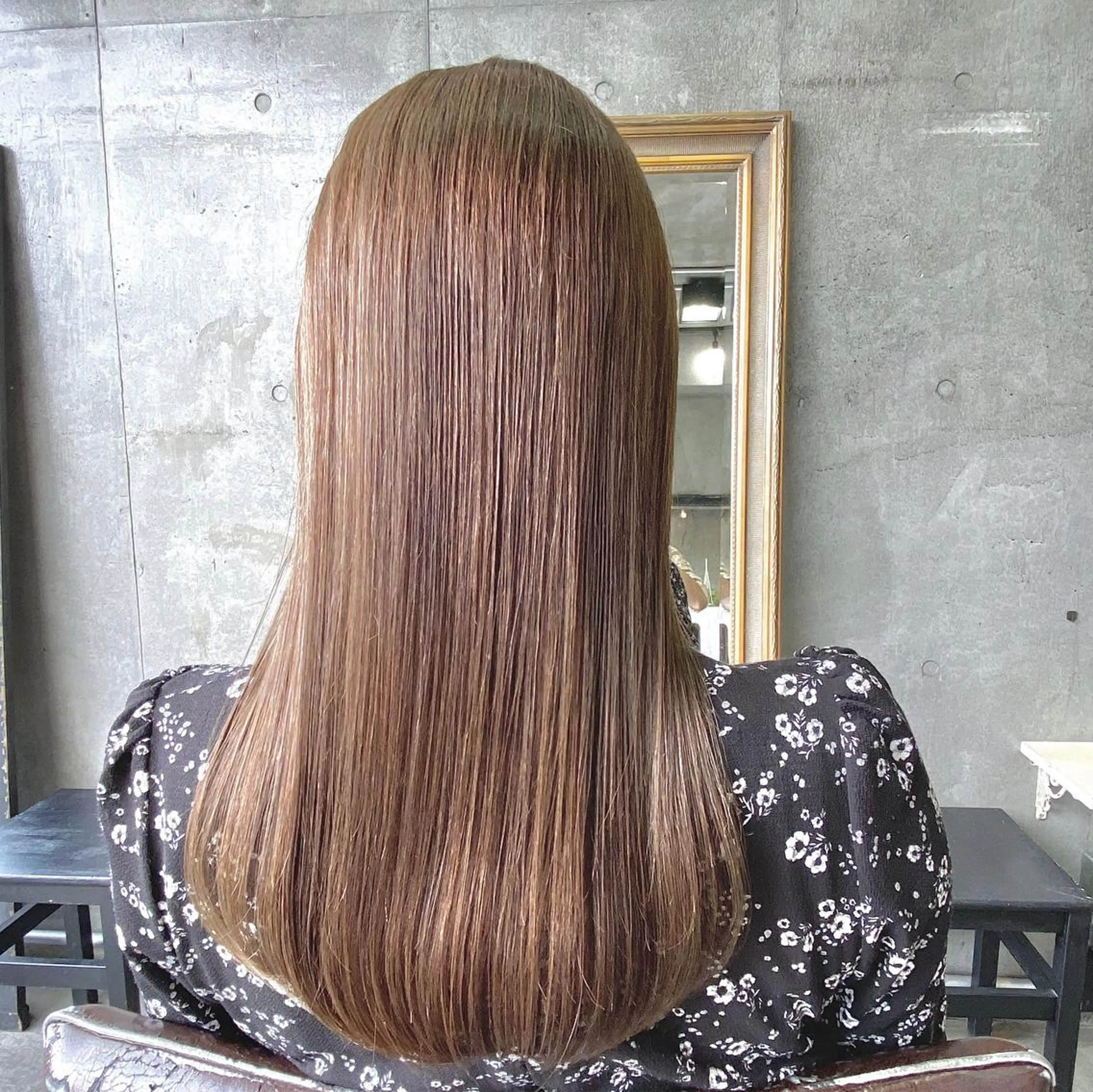 【ロングコース】カット+縮毛矯正+カラー+炭酸スパ+高濃度TRの写真