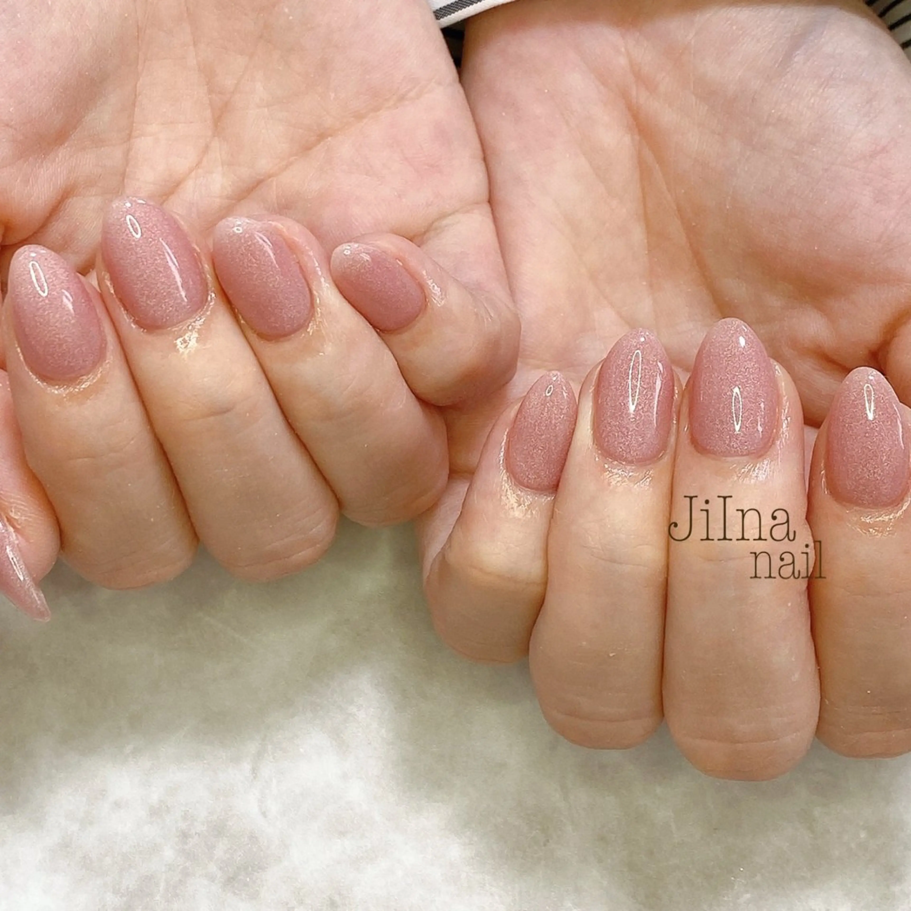 ネイル マグネットネイル マグネットワンカラー ワンカラーネイル JiIna nailのネイルデザイン