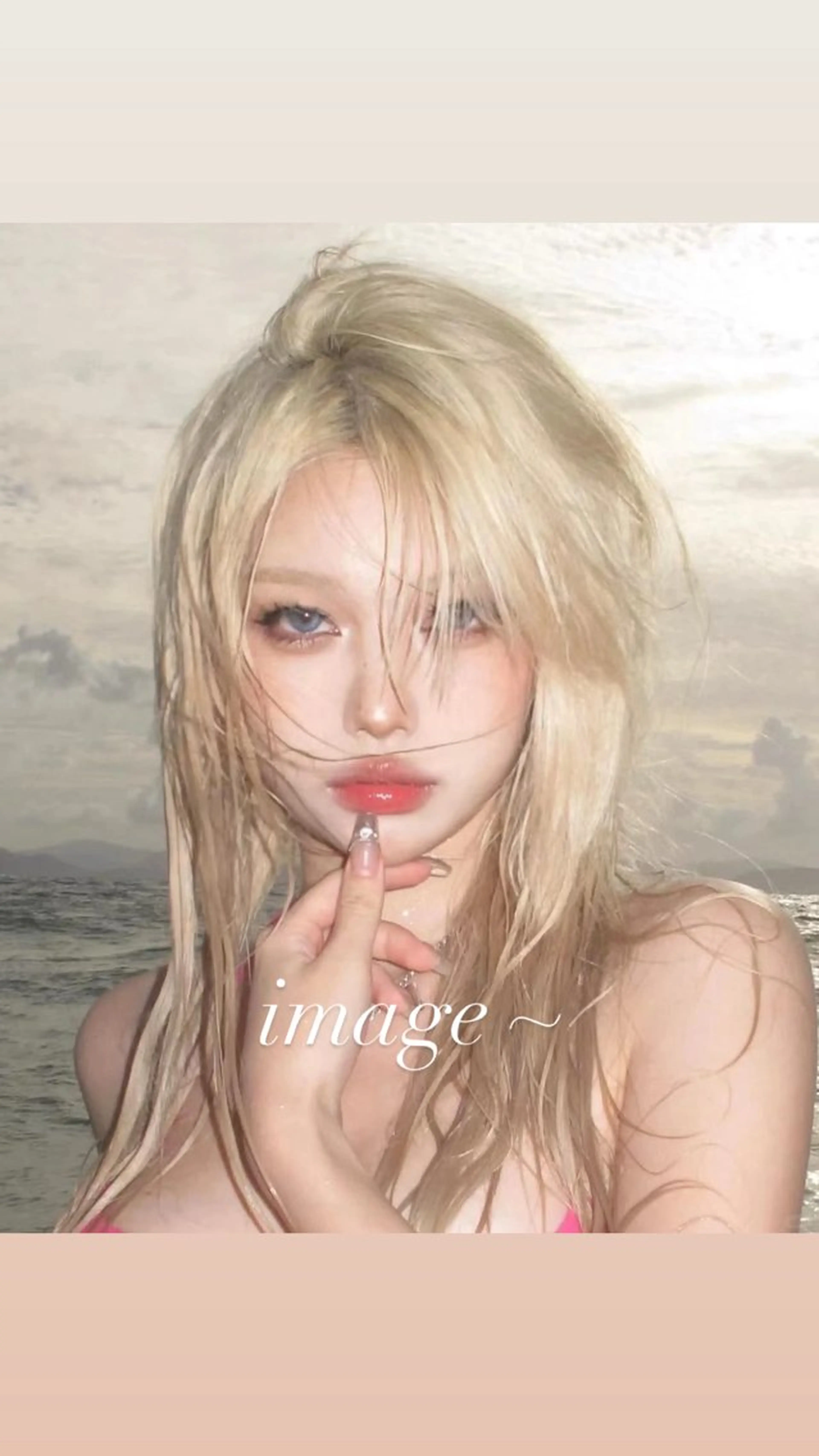 ロング カラー ハイトーンカラー カット ヘアカラー トリートメント belle   表参道　terrace所属・抜きっぱなしブロンド /ハイトーン/カナタのヘアスタイル