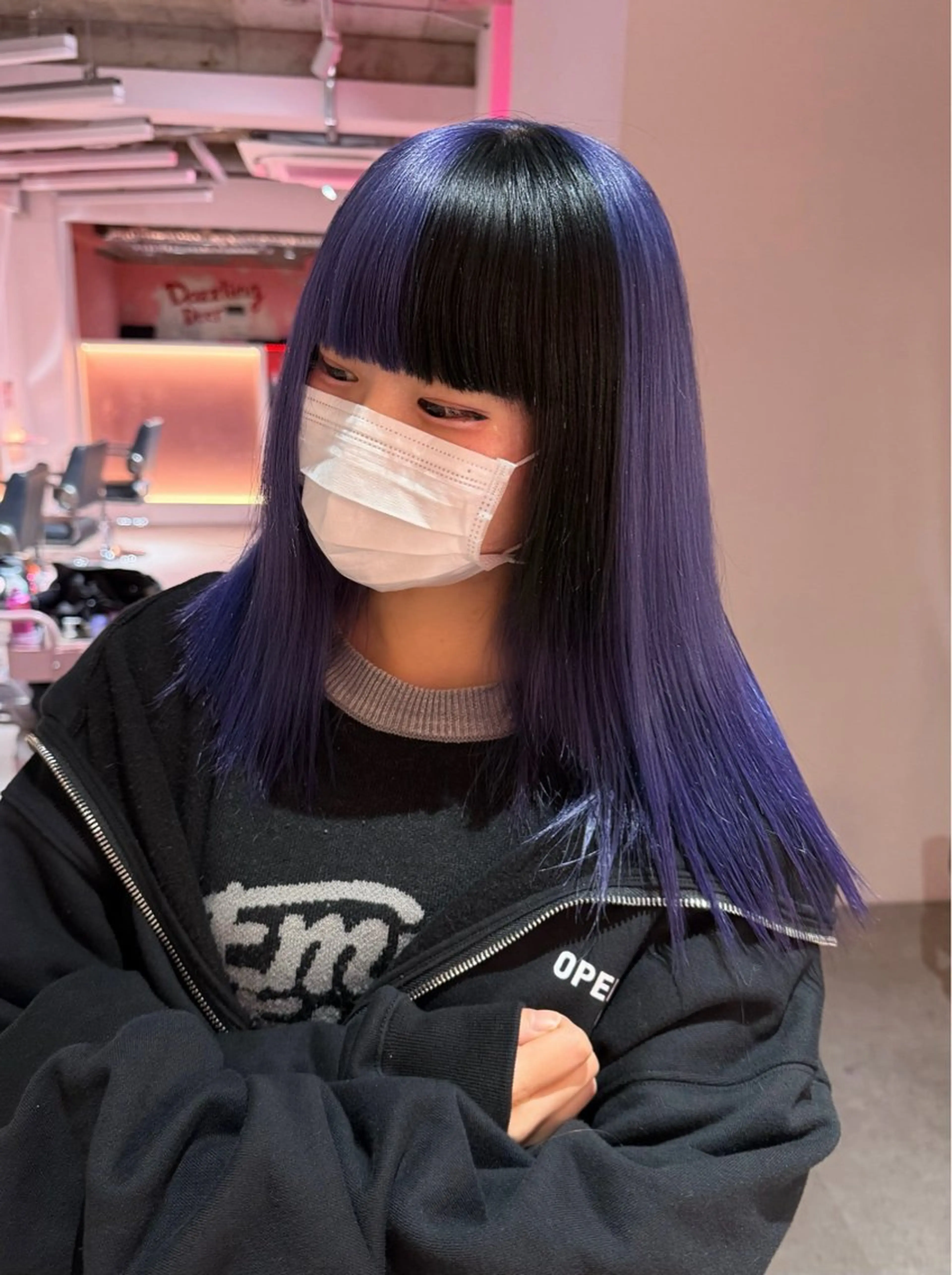 ミディアム カラー デザインカラー ヘアカラー トリートメント ブリーチカラー 特化/MAHIROのヘアスタイル