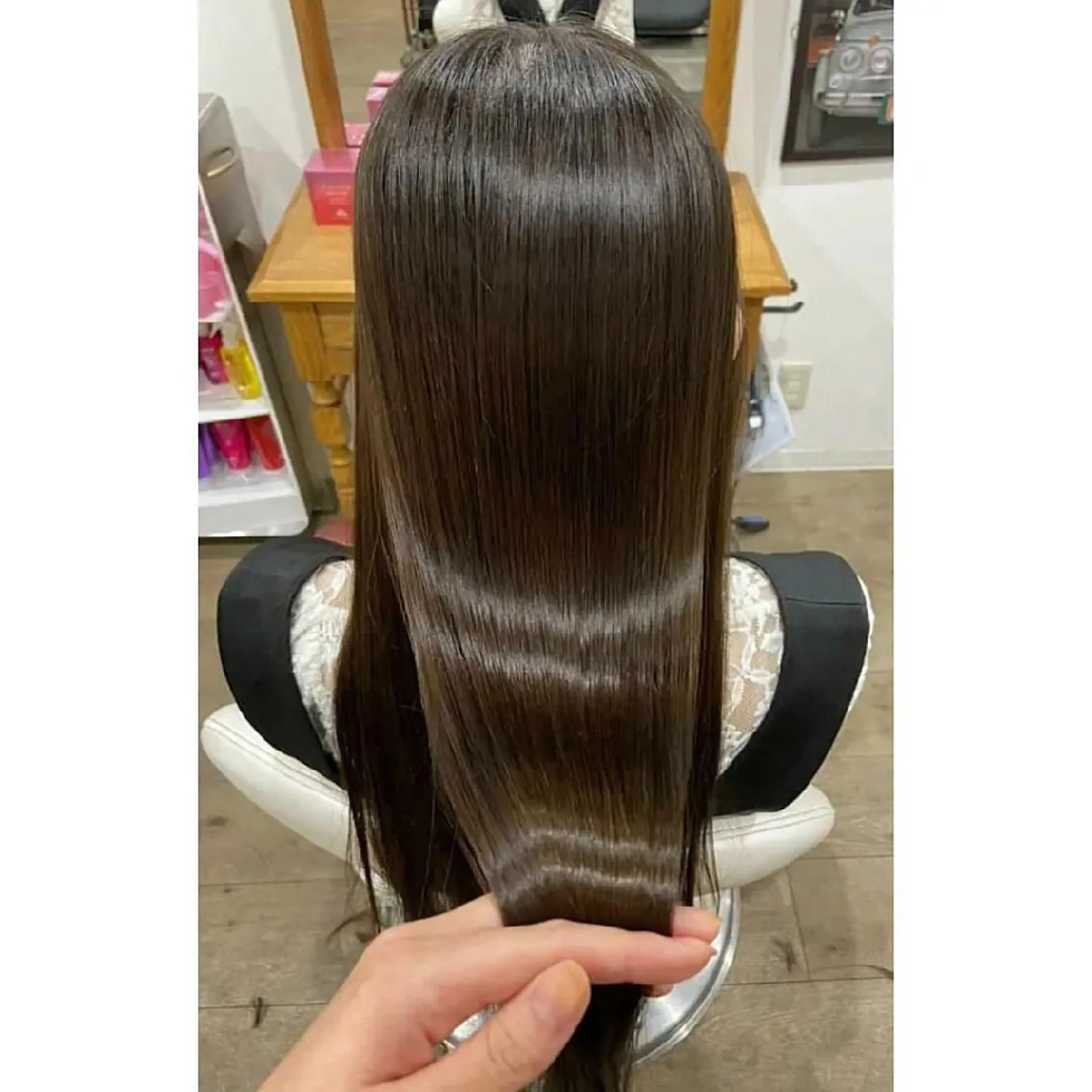 ロング ヘアアレンジ 髪質改善 縮毛矯正 トリートメント 酸性ストレート 酸熱トリートメント トリートメント 髪質改善サロン🍃 AIRI のヘアスタイル