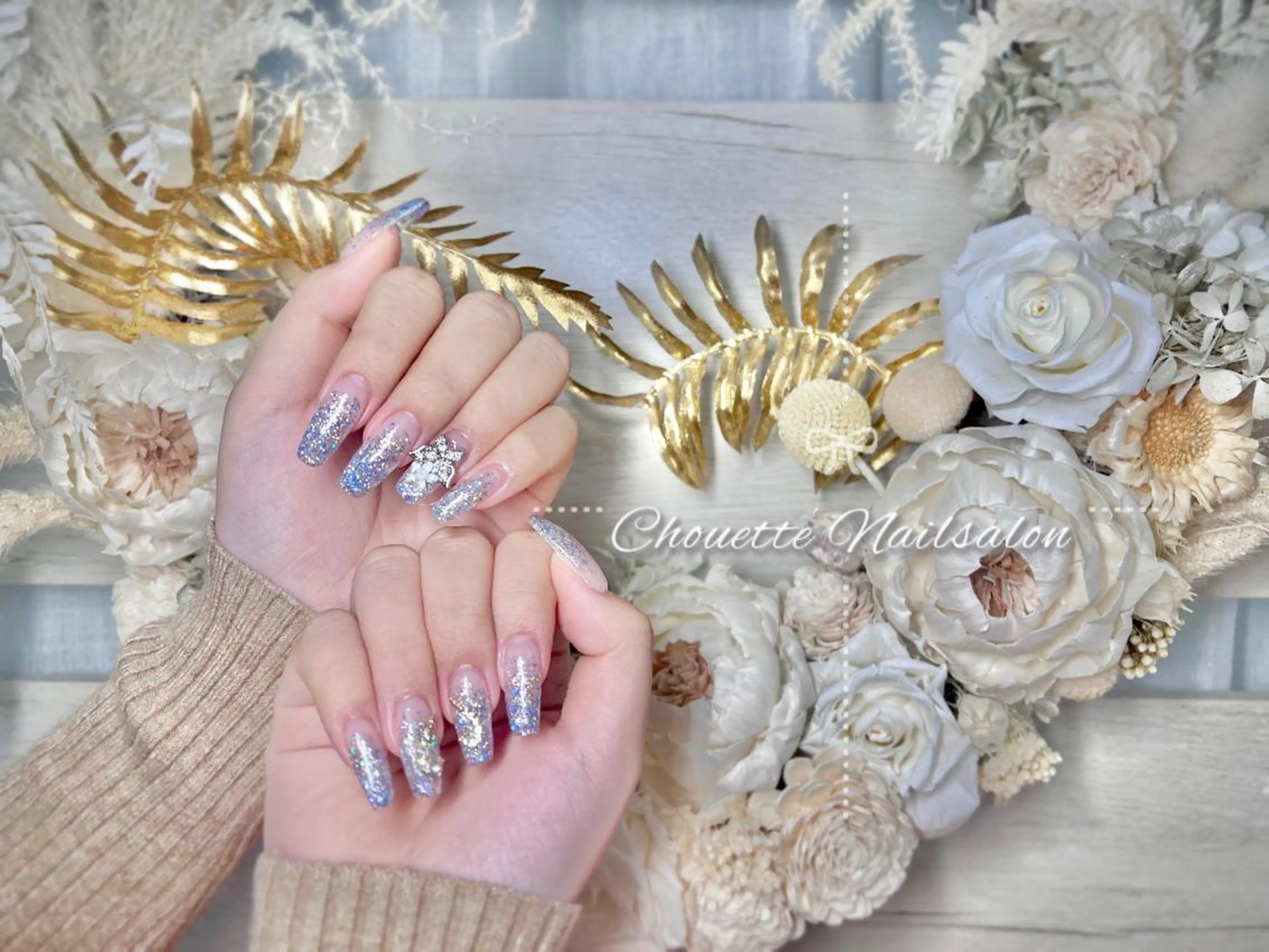 セミロング ハンドネイル Chouette Nailのネイルデザイン