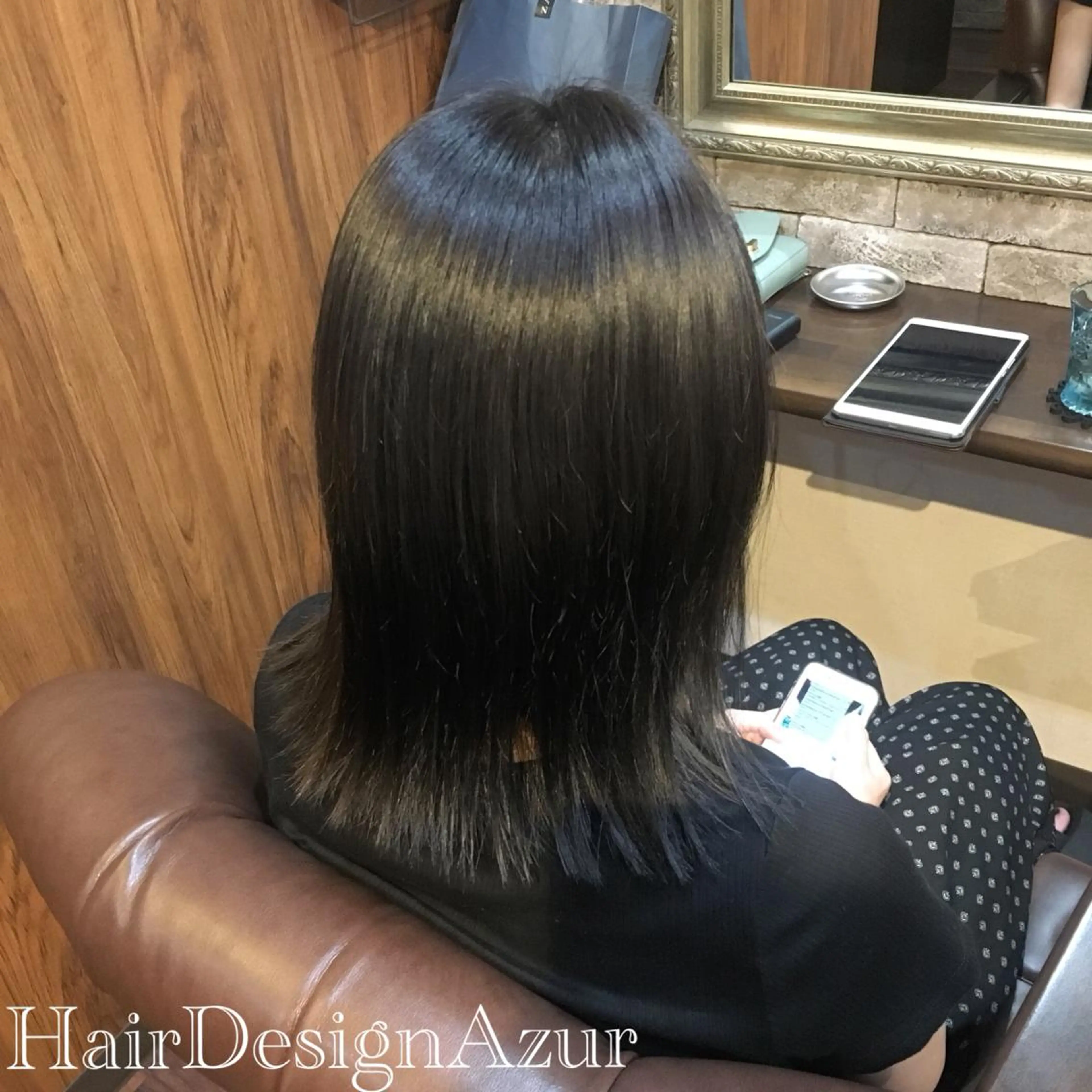 ミディアム カラー HairDesign Azurのヘアスタイル