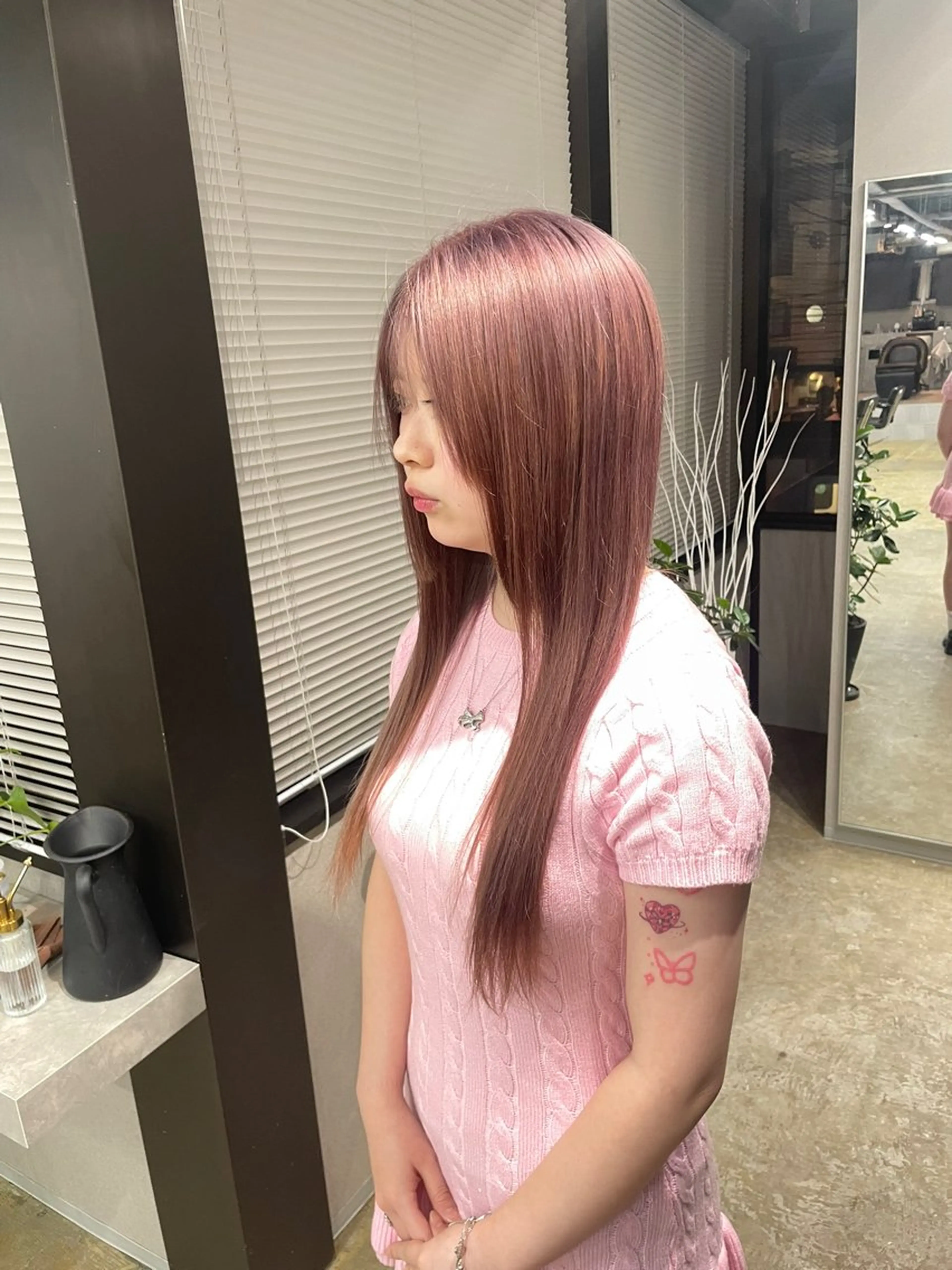 ロング カラー ピンクカラー ヘアカラー ブレンバイドット所属・ニュアンスカラー/ 🫧レミ(坊主)のヘアスタイル