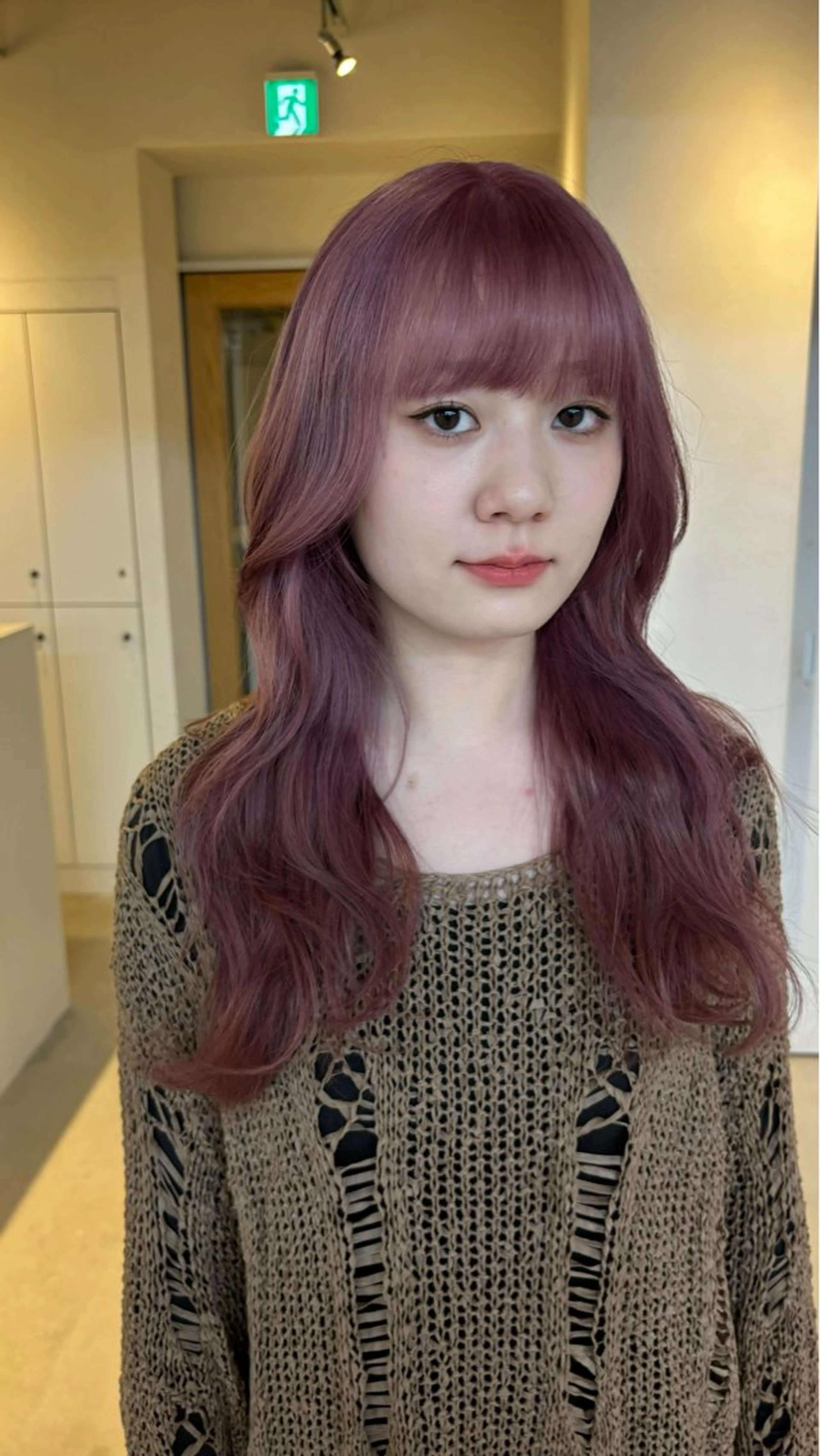 カラー ブリーチ 暖色/透明感カラー かずきのヘアスタイル