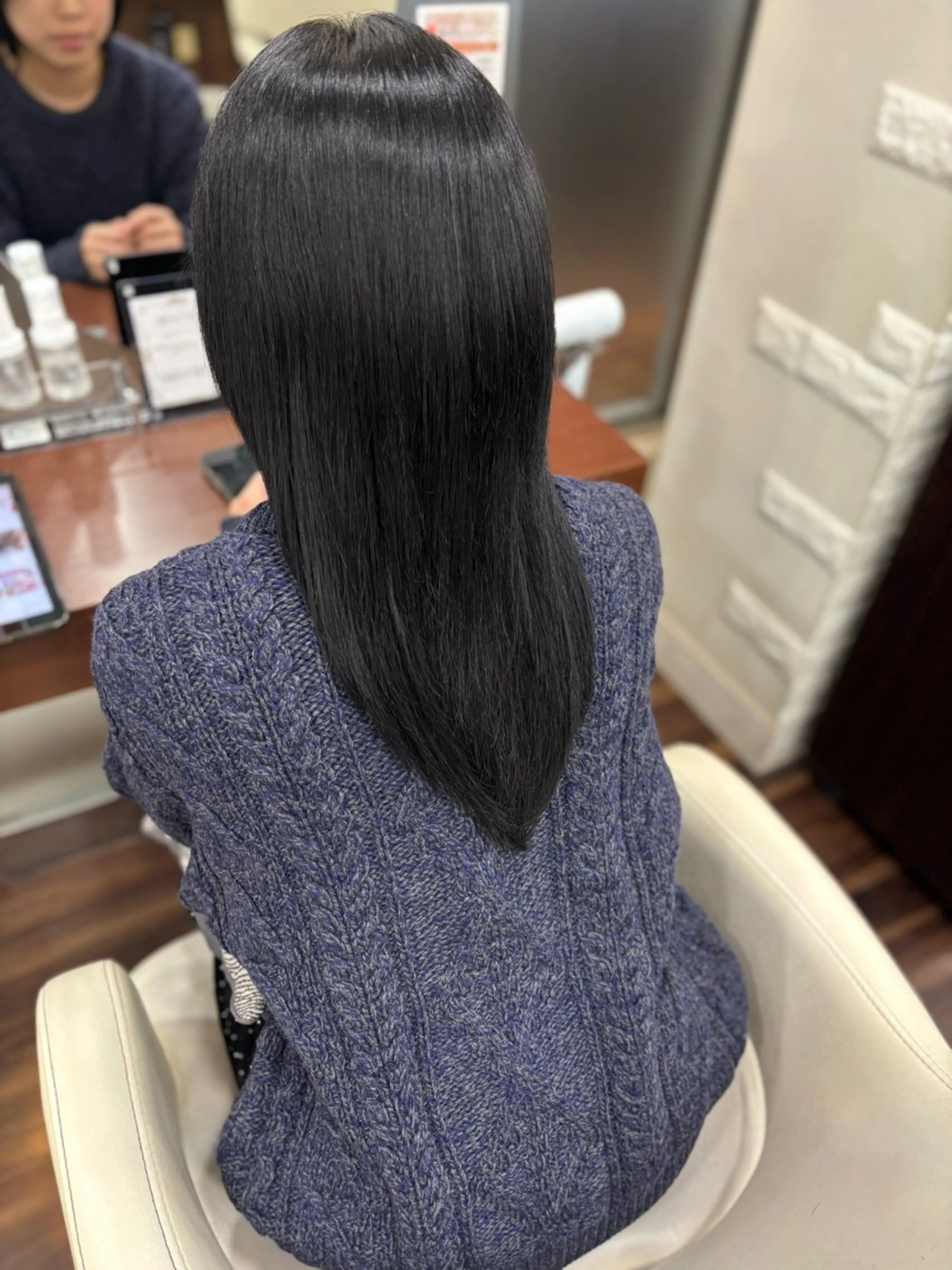 ロング カット 縮毛矯正 トリートメント 小林 政宗のヘアスタイル