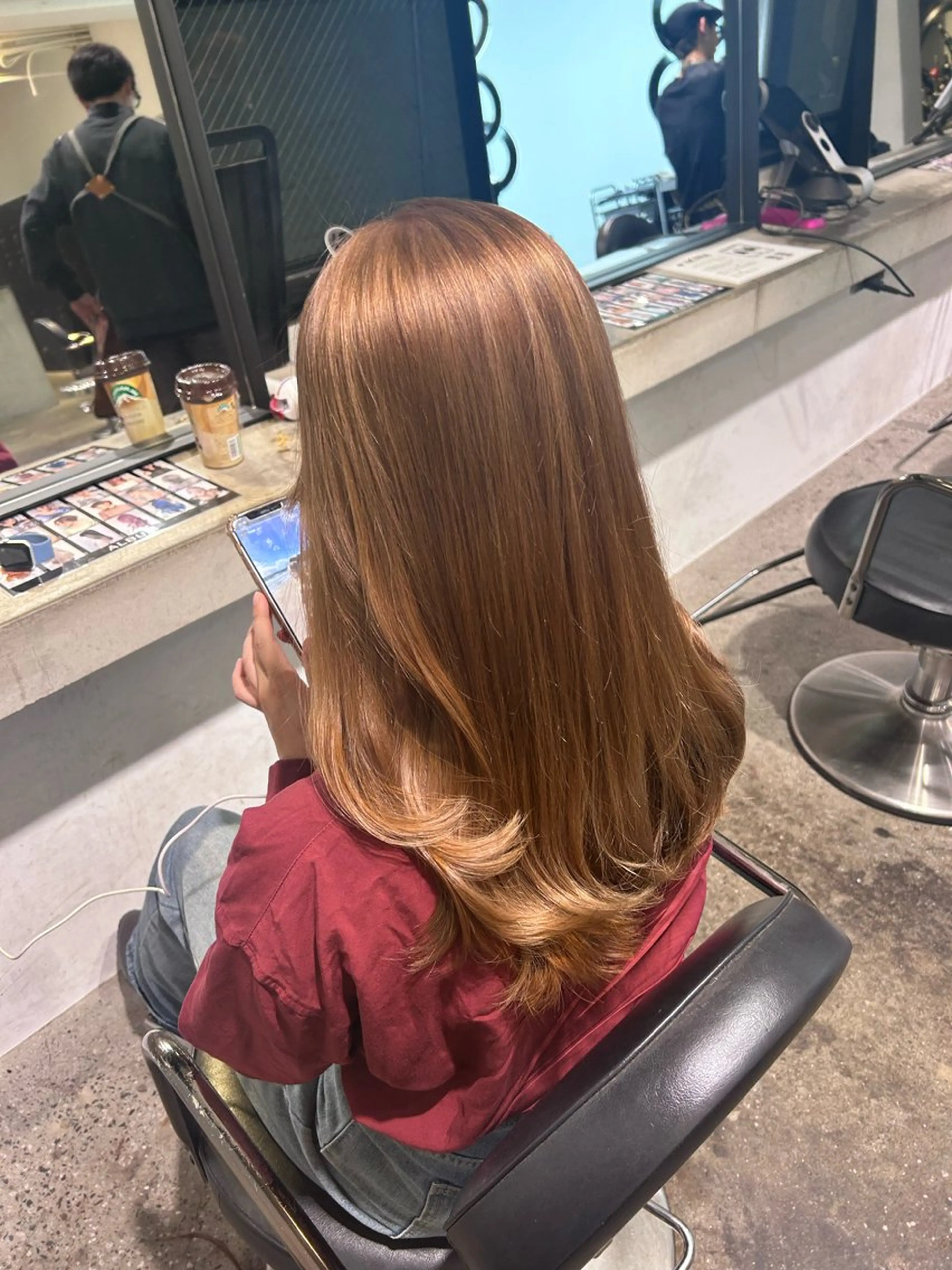 ロング 縮毛矯正 宮本晃成のヘアスタイル