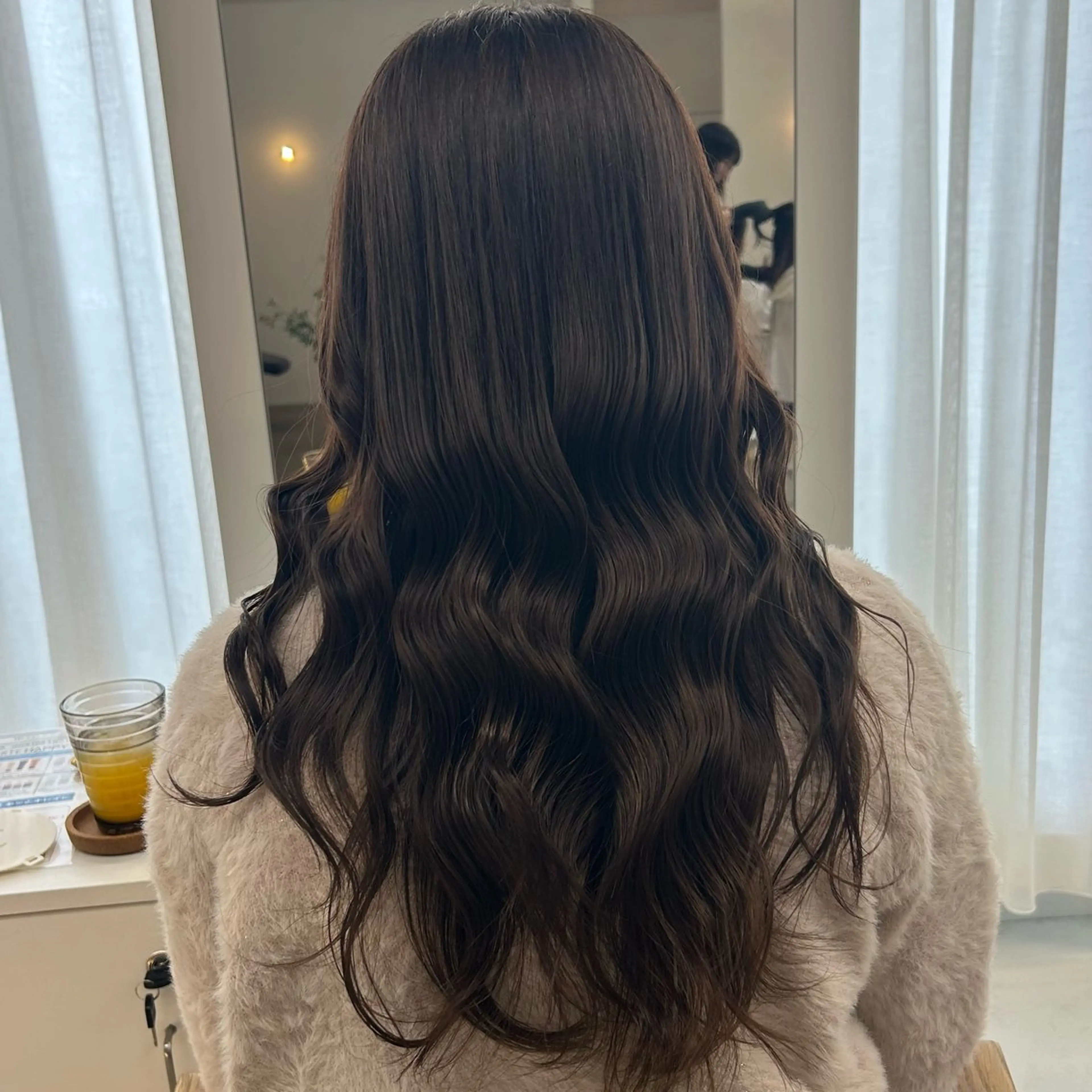 ロング カラー ヘアカラー ハイトーン/艶髪/ 暗髪/韓国/sanaのヘアスタイル