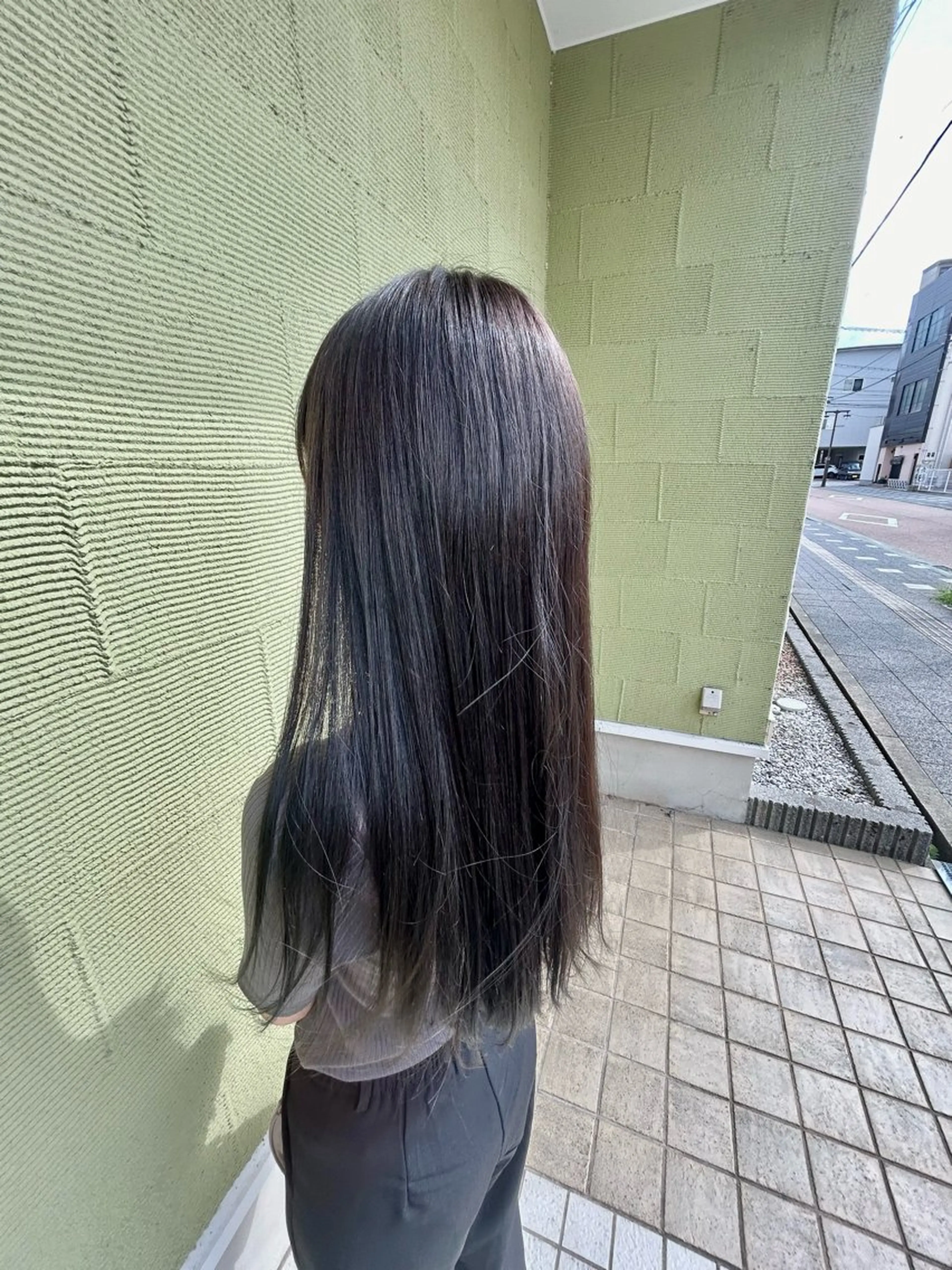 ロング カラー 坂口 遥香のヘアスタイル