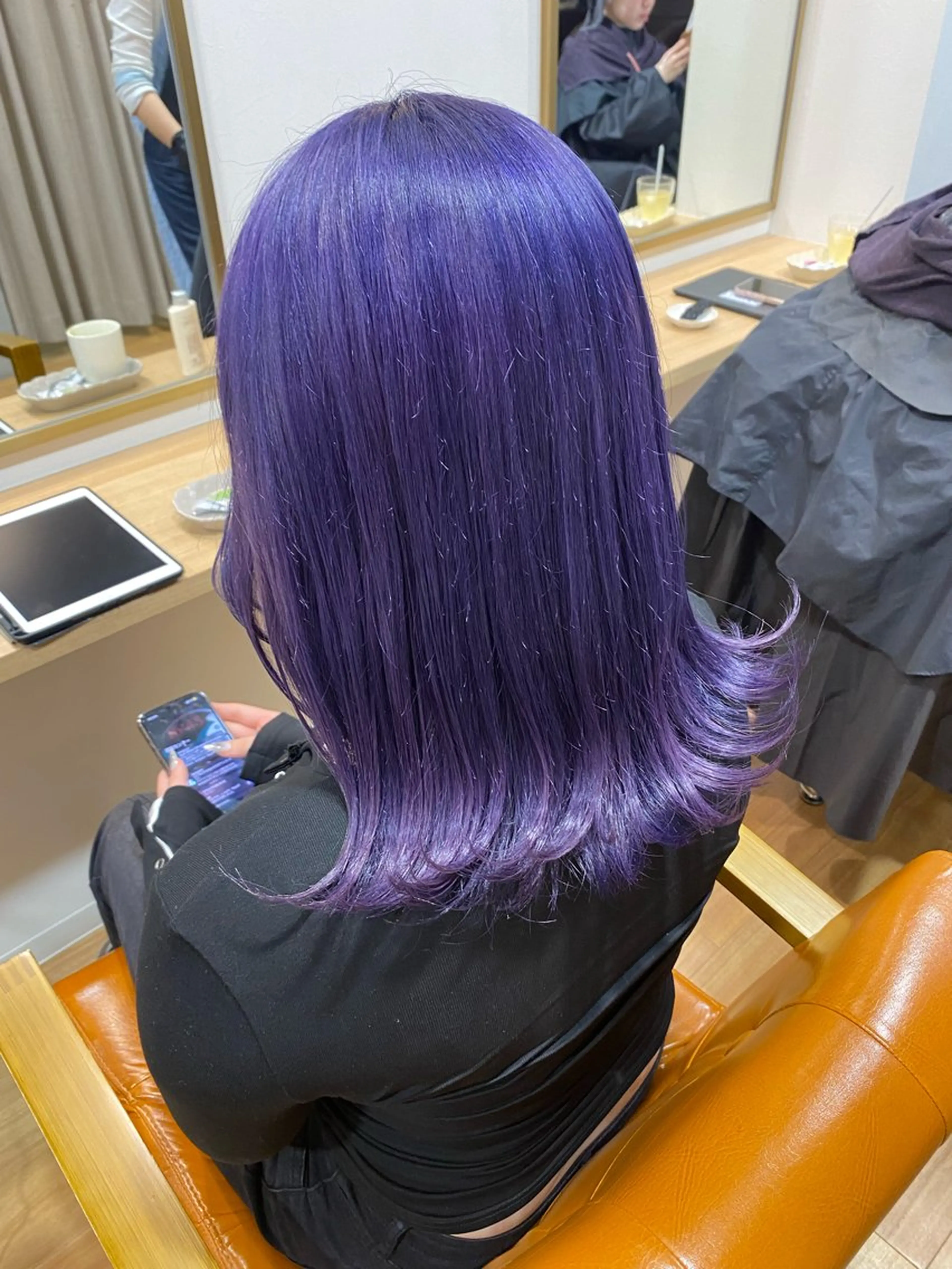 ミディアム ヘアカラー トリートメント akane/ 縮毛矯正/暖色のヘアスタイル