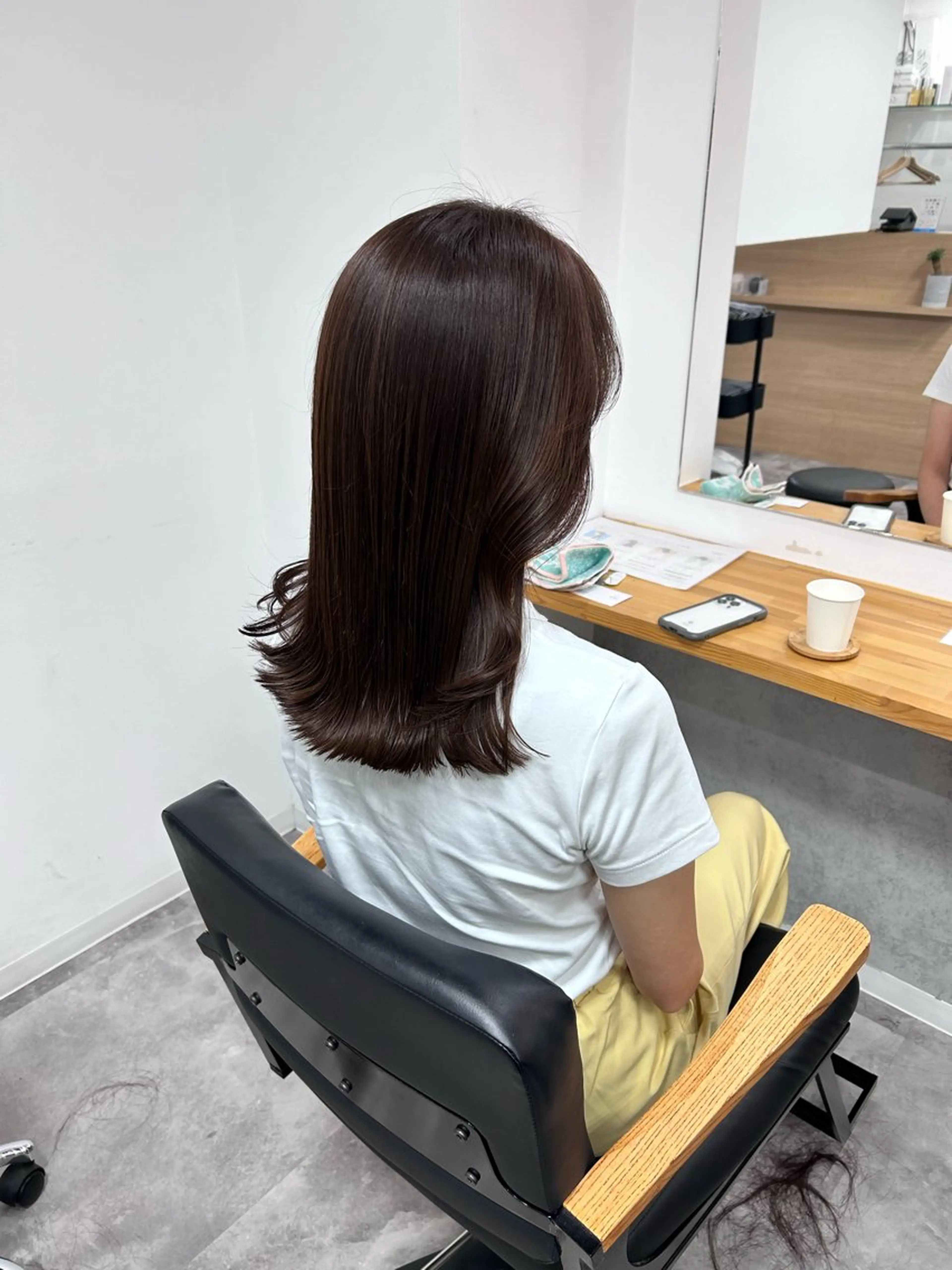 ロング カット ヘアカラー トリートメント 藤森結子/韓国ヘア/ パーソナルカラー診断のヘアスタイル