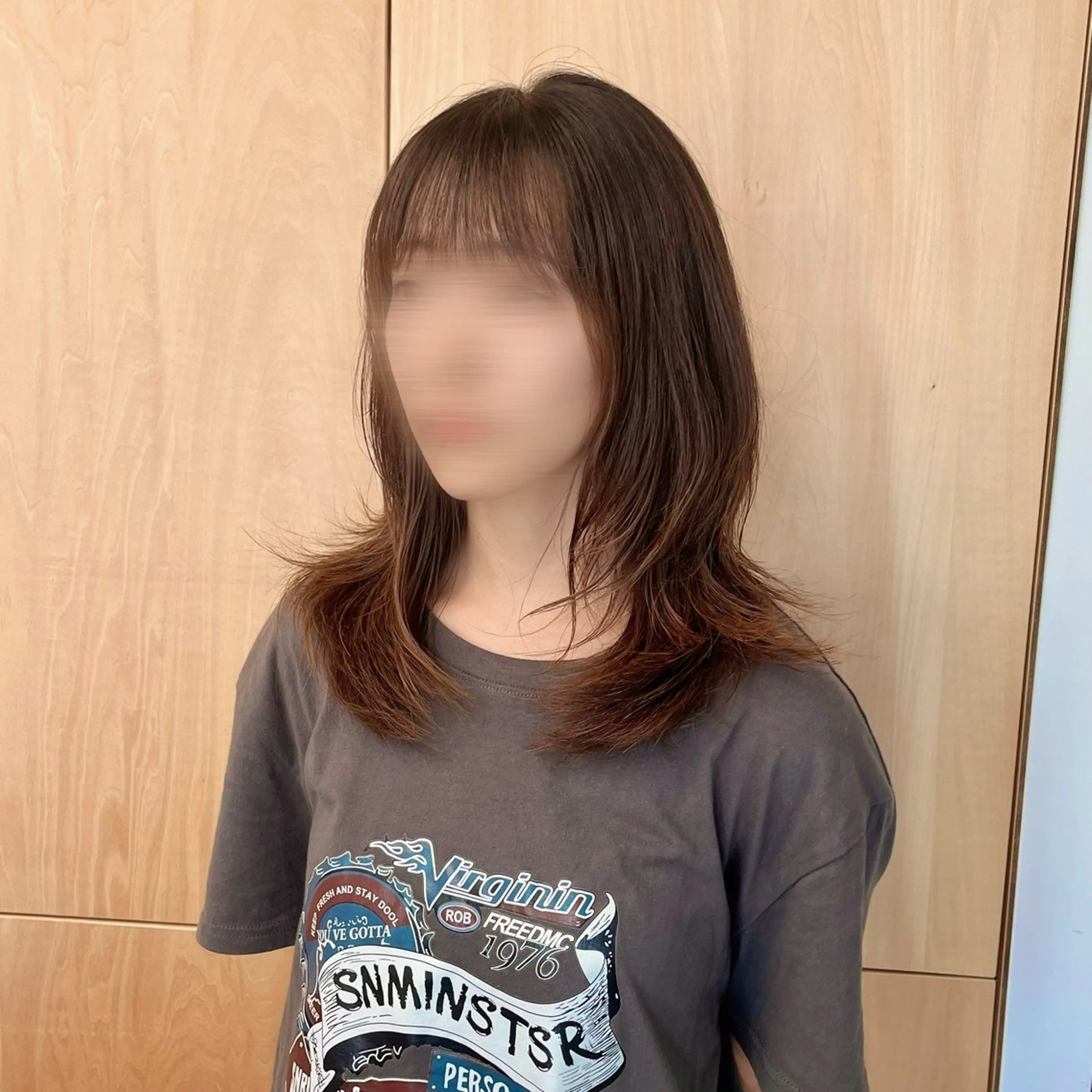 セミロング ハッシュカット 韓国風ヘア レイヤー/ショート 遠藤光輝のヘアスタイル