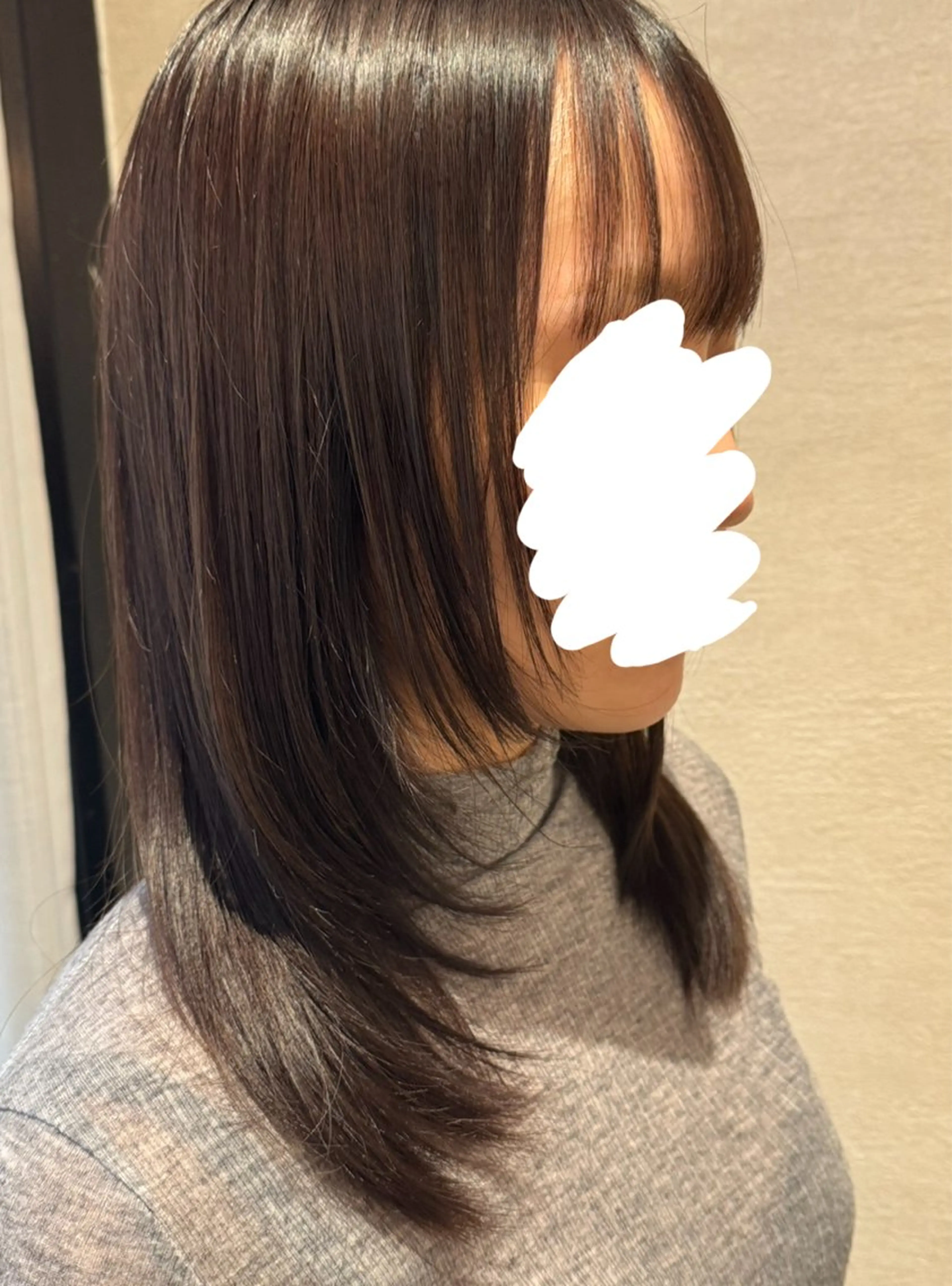 ミディアム カラー レイヤーカット カット ヘアカラー トリートメント 大月 景悟のヘアスタイル