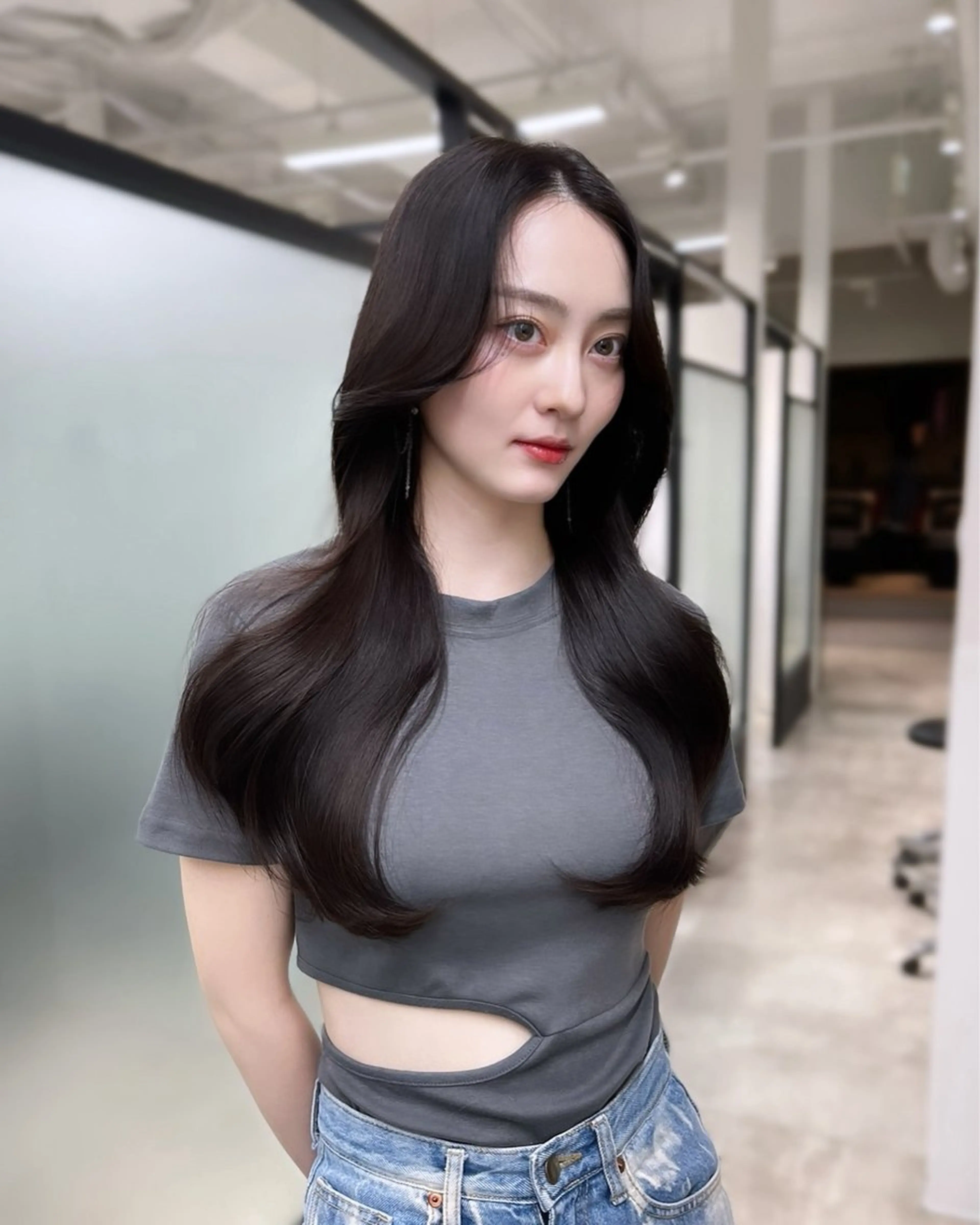 カット トリートメント 韓国レイヤーカット 髪質改善▫️水野有真のヘアスタイル