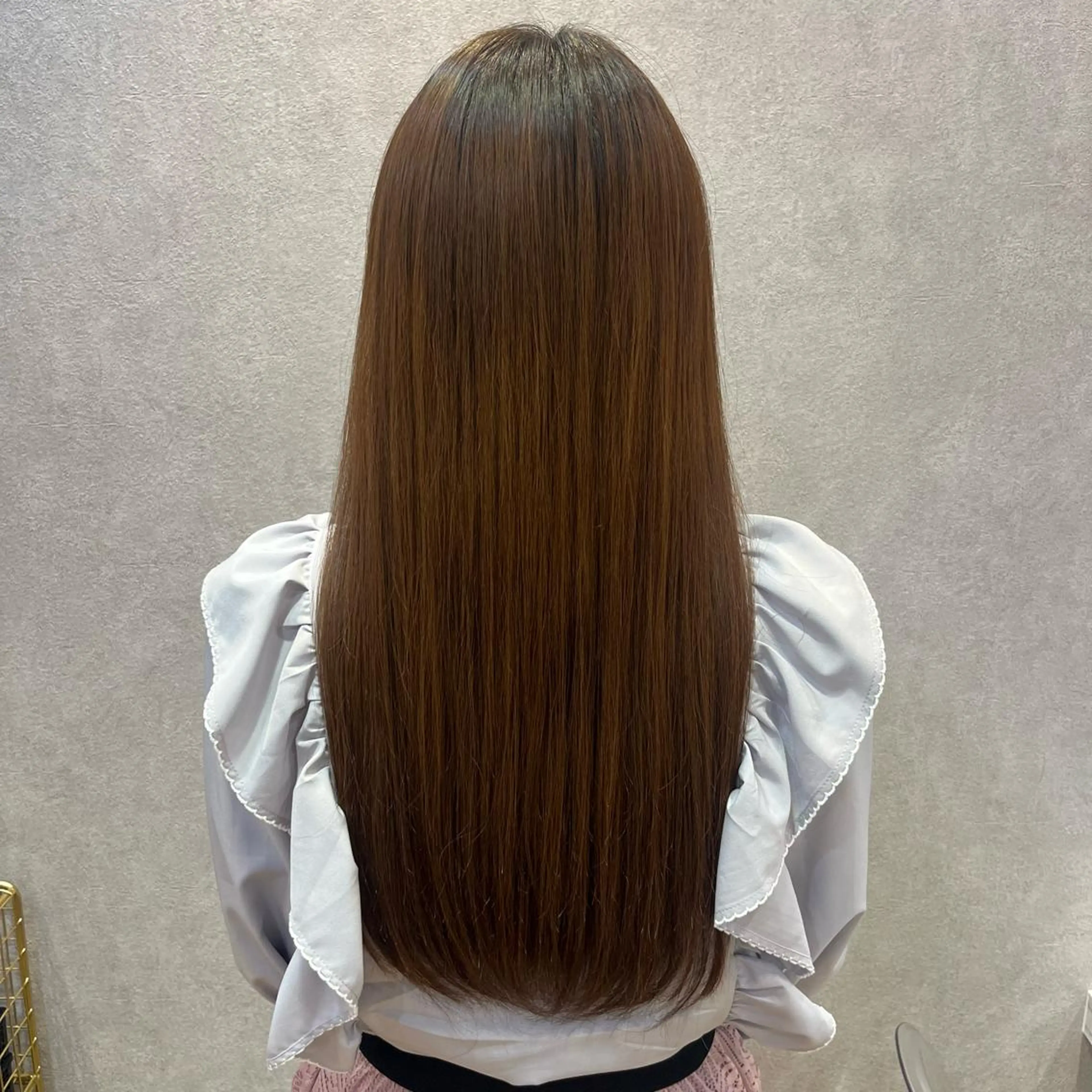 ロング カット 縮毛矯正 トリートメント 韓国🎀レイヤー/艶 髪/縮毛矯正/ユリナのヘアスタイル