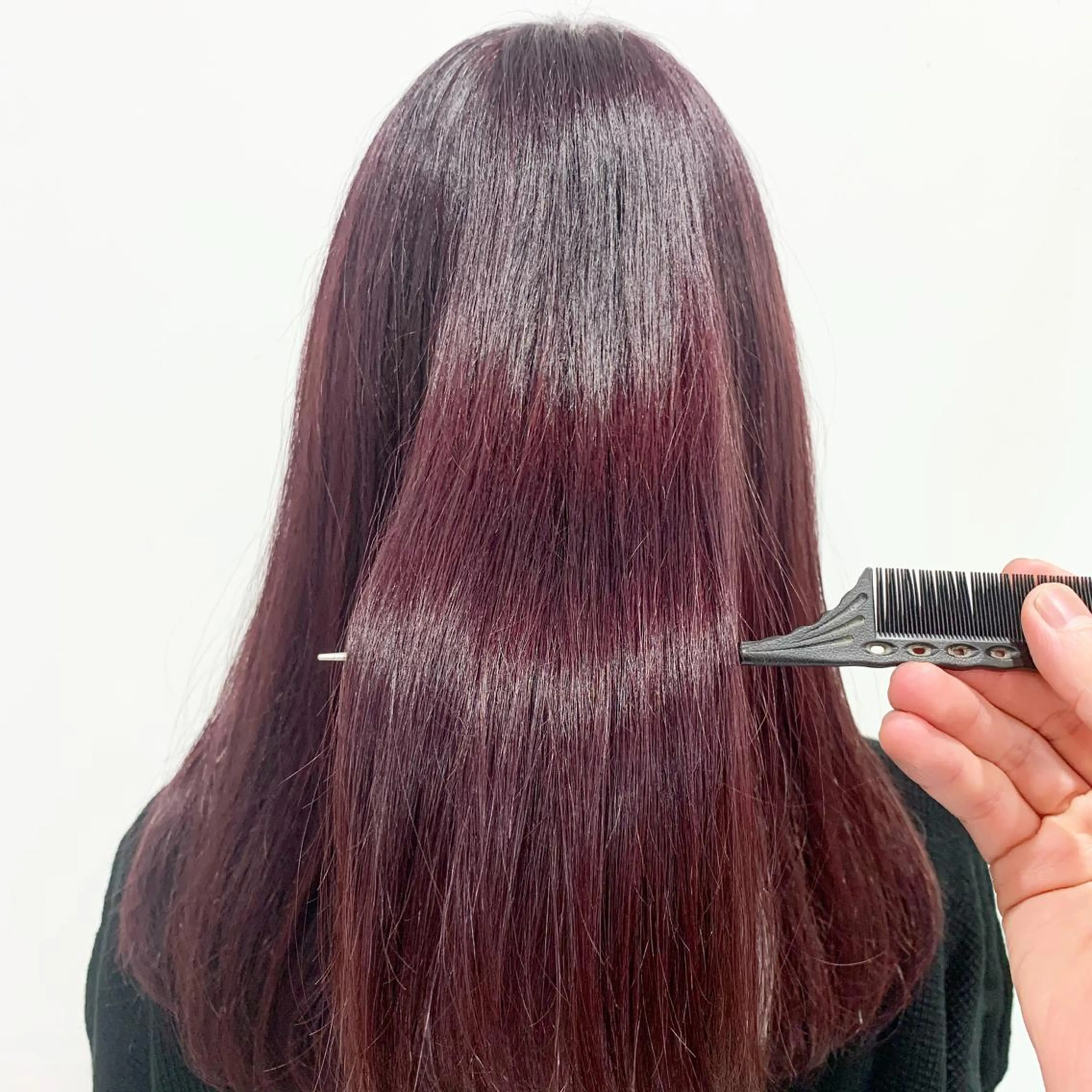 ロング カラー ブリーチ ブリーチなしカラー くすみミルクティー／ ブラウン🪡TOWAのヘアスタイル