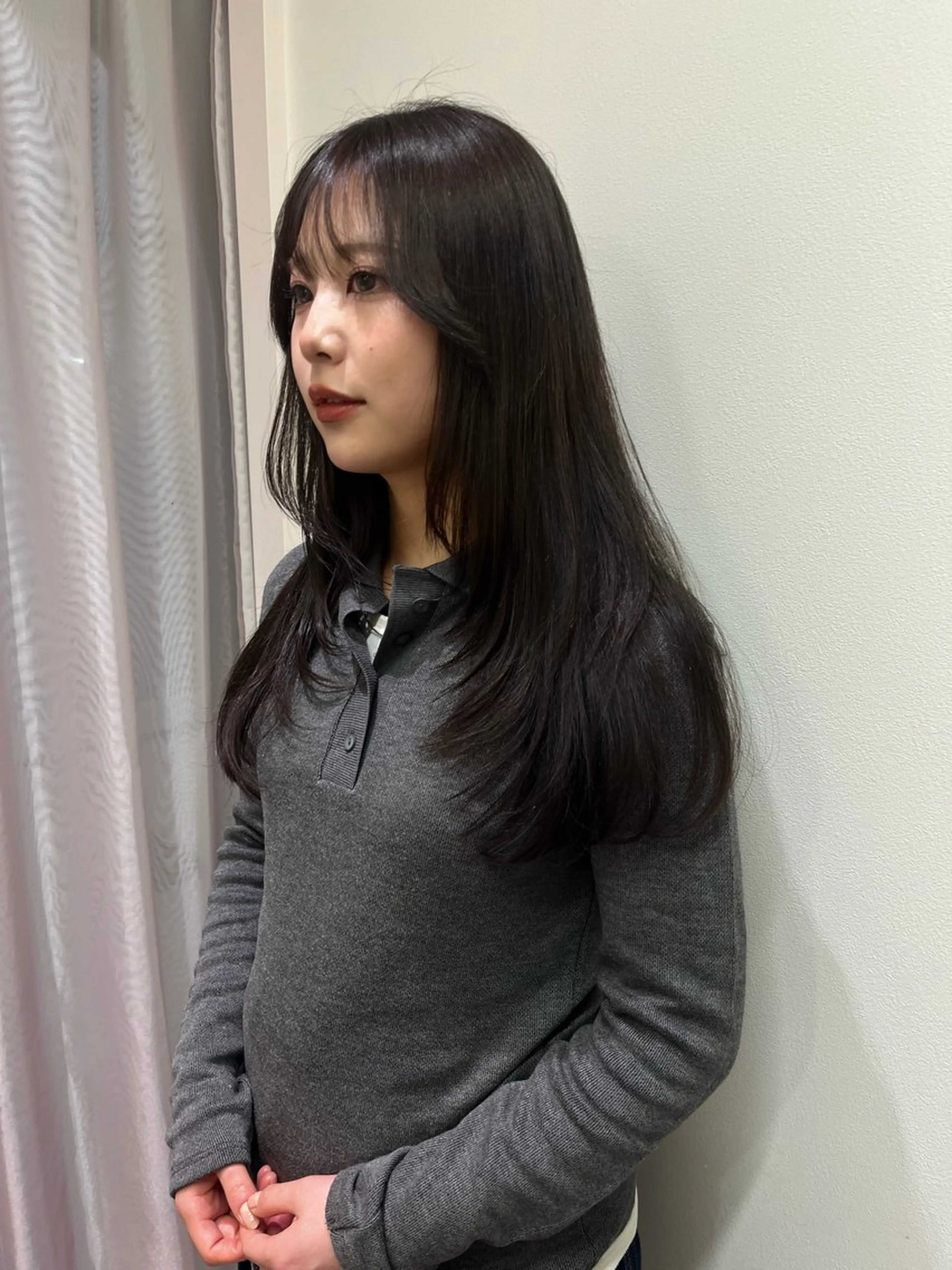 ロング カラー カット ヘアカラー トリートメント 松村 澪里のヘアスタイル