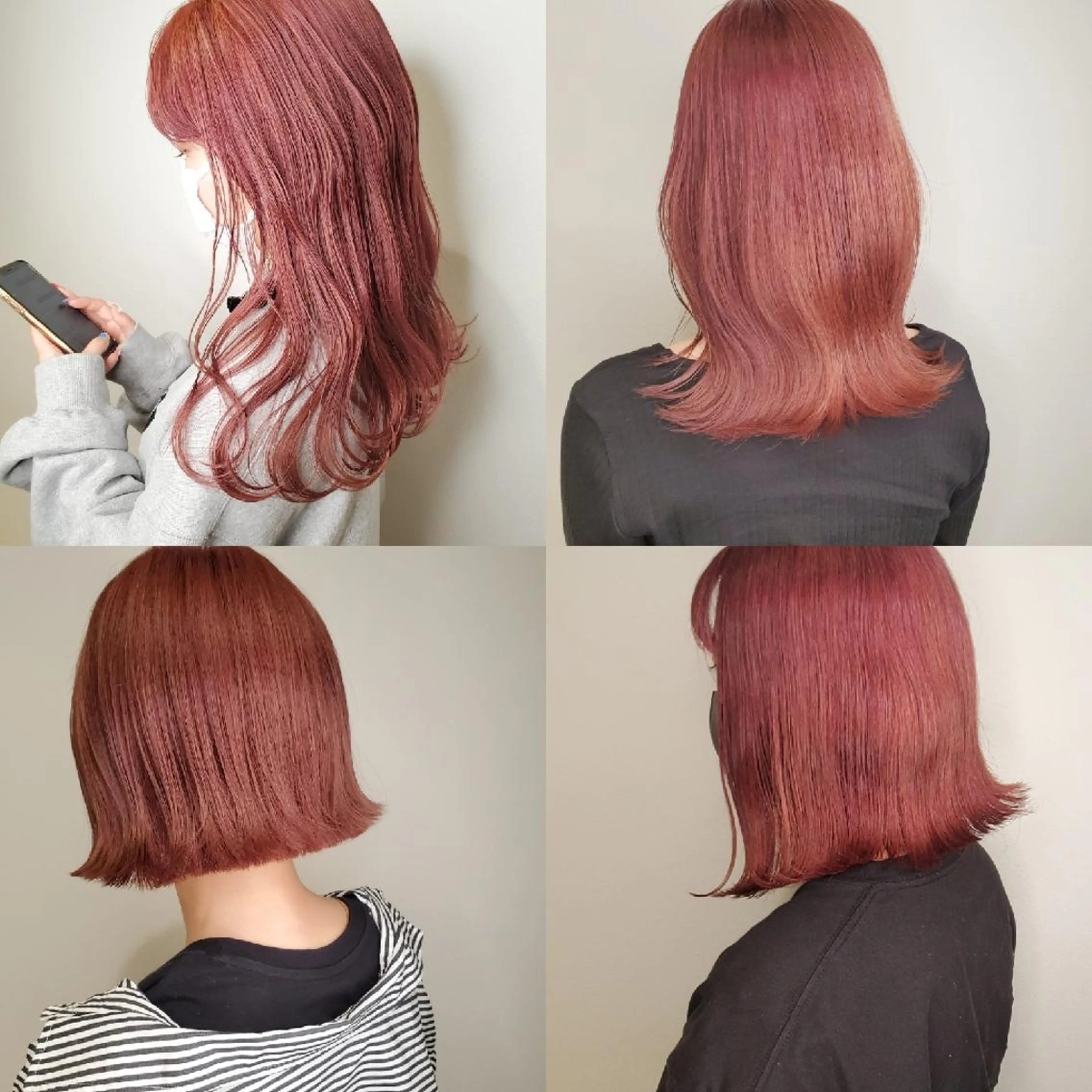 ミディアム カラー ダブルカラー ラベンダーカラー ピンクカラー ピンクラベンダー ヘアカラー トリートメント レイヤーカット/ ウルフカット/大橋 のヘアスタイル
