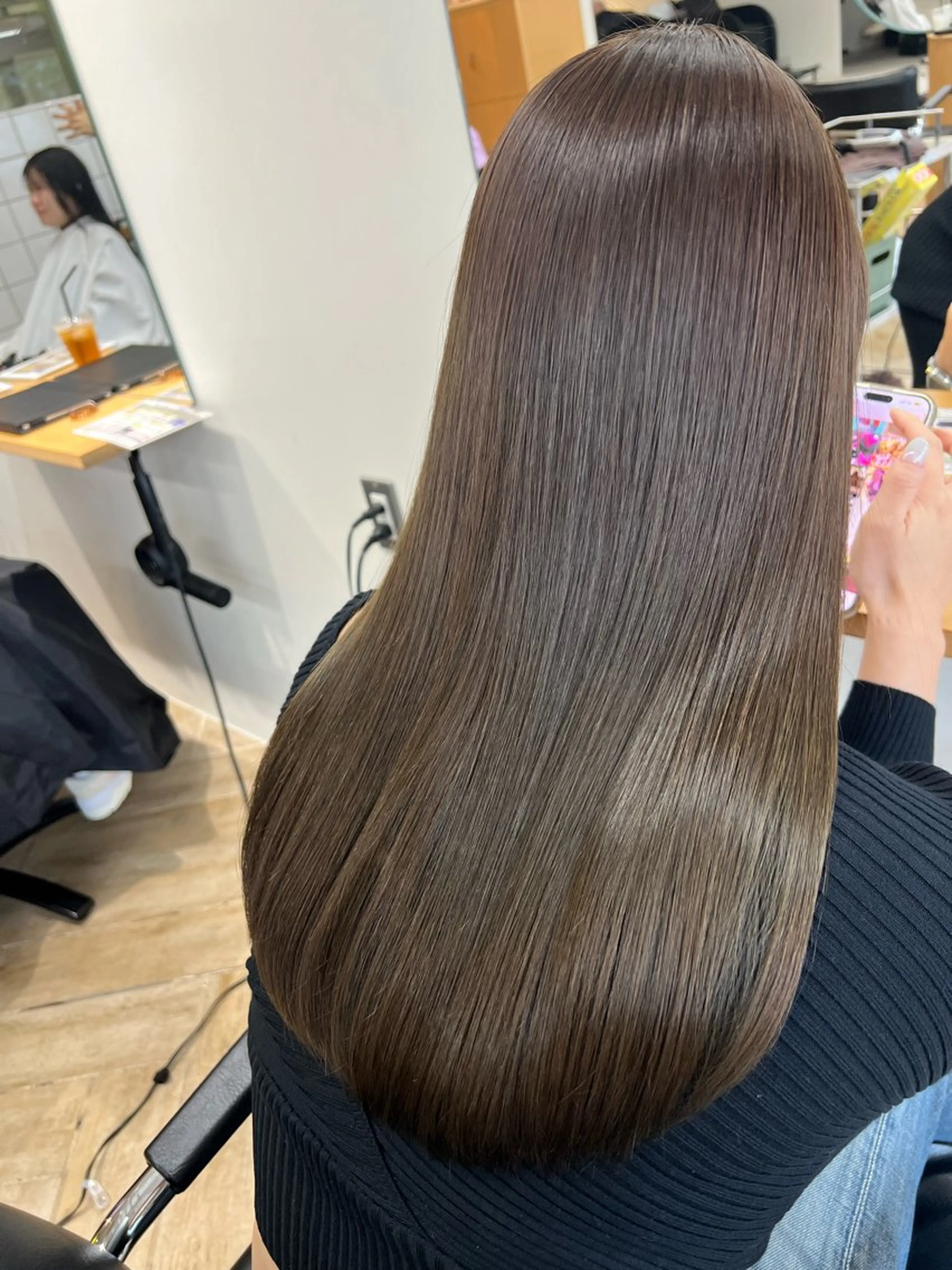 セミロング カラー カット ヘアカラー トリートメント ベージュカラー 新潟/万代/井上佑のヘアスタイル