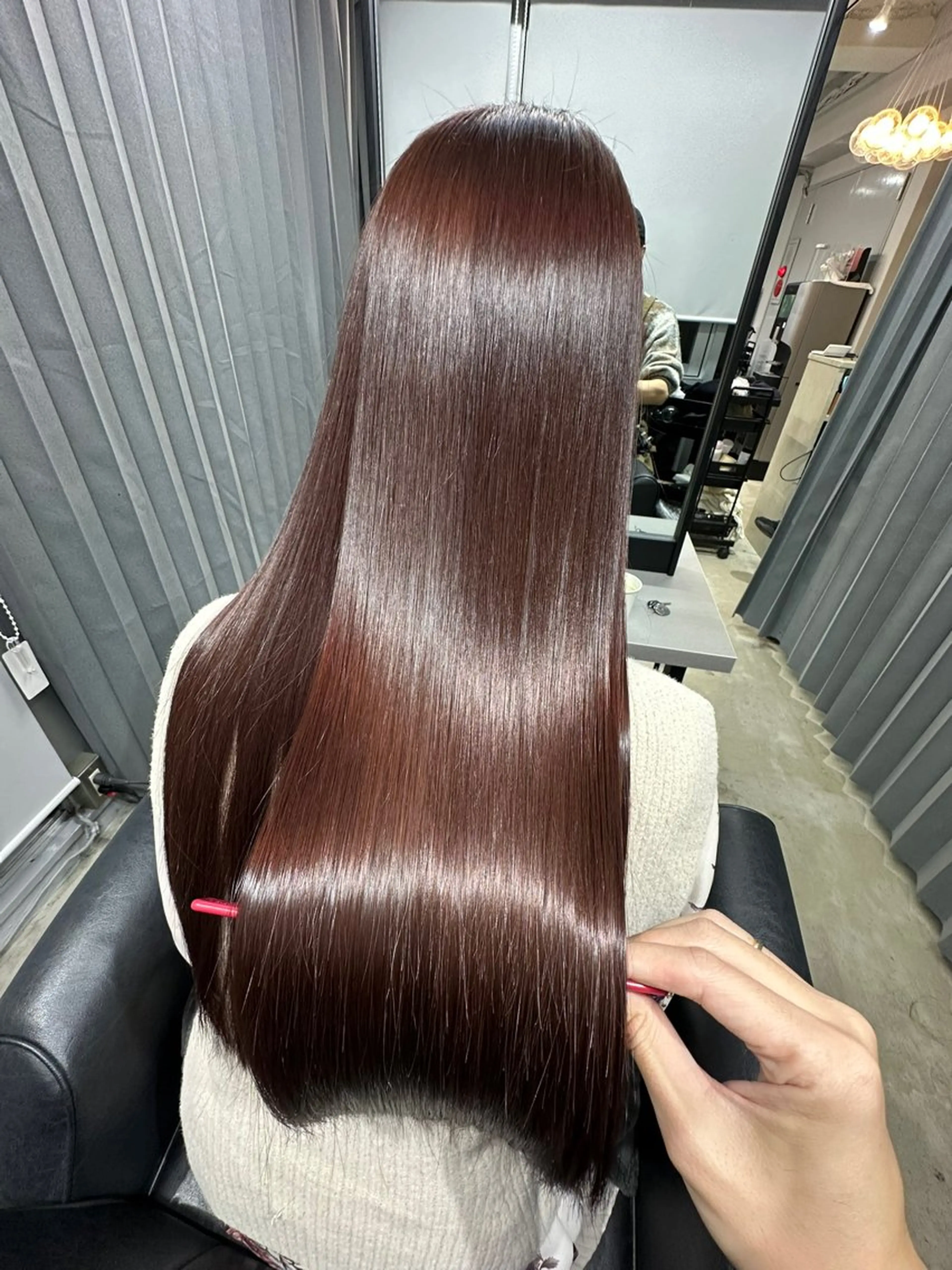 【⭐️髪質改善⭐️】韓国風カット＋艶カラー＋アブソリュートケラチンTR✨の写真