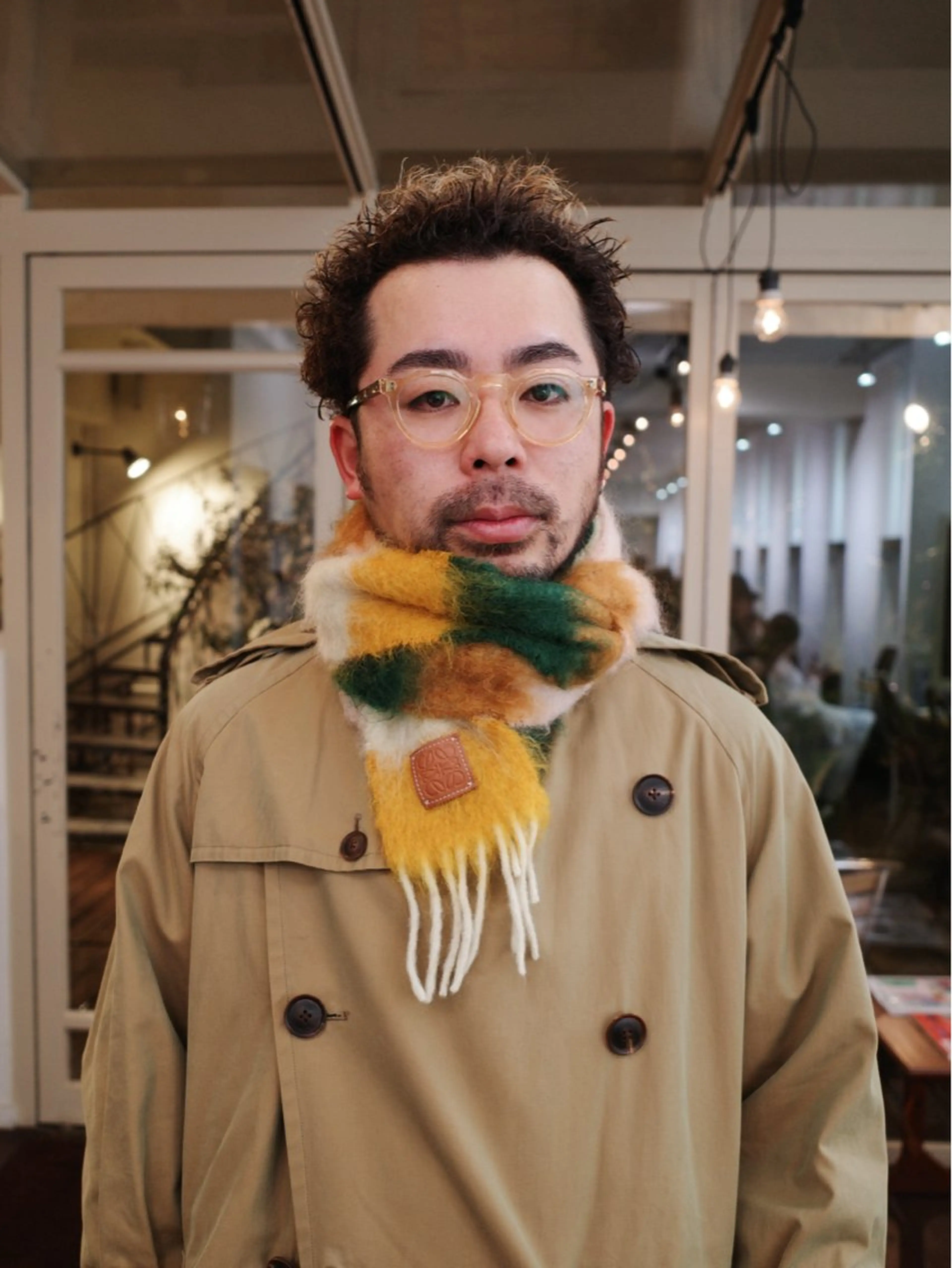 ミディアム メンズ くせ毛 カット MAKE'S所属・石坂 暢大のヘアスタイル