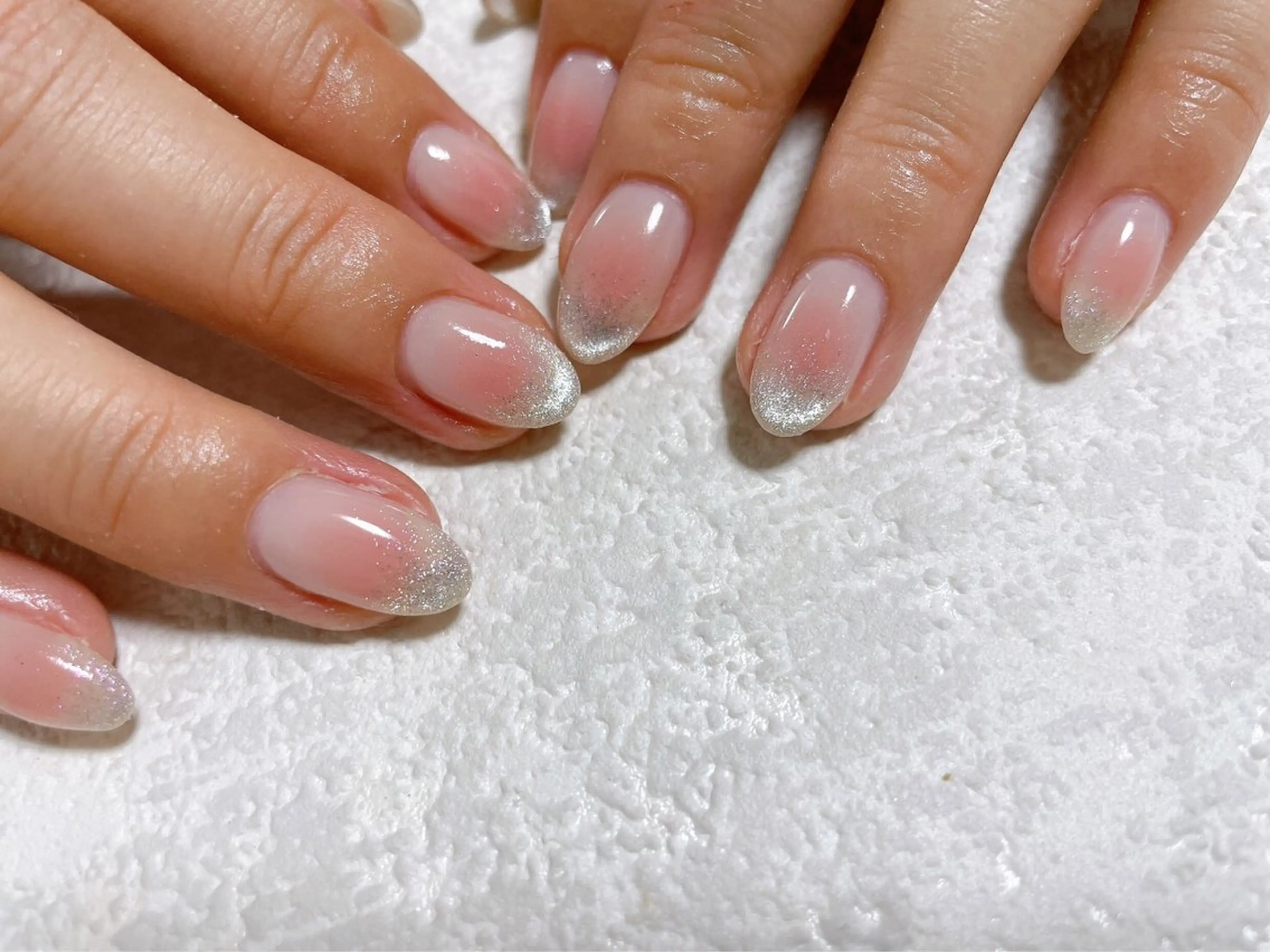 ネイル オーロラネイル チークネイル フットネイル フレンチネイル ジェルネイル ハンドネイル kiki nail 二子玉川のネイルデザイン