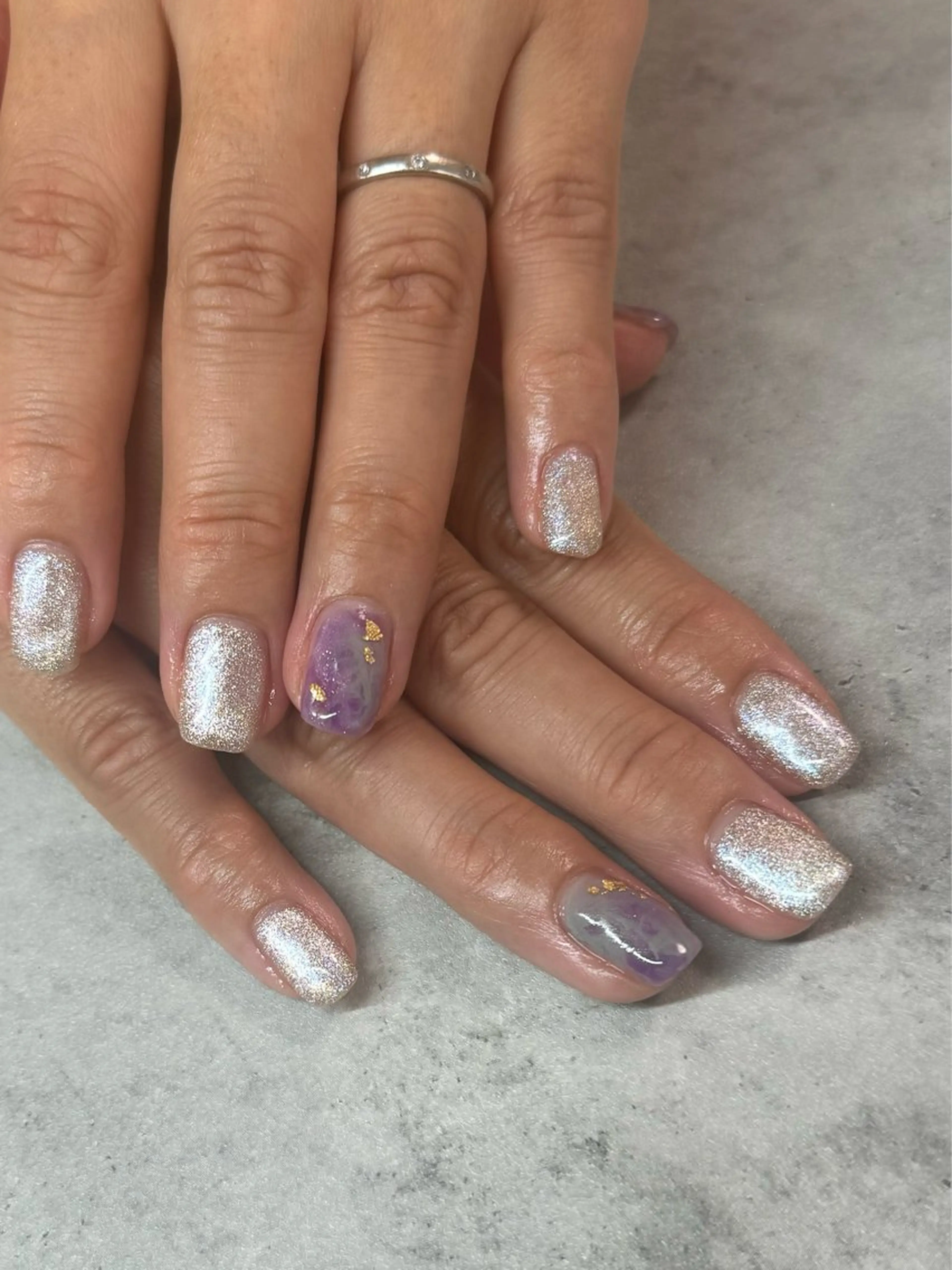 ネイル マグネットネイル ニュアンスネイル N.plus NaiLのネイルデザイン