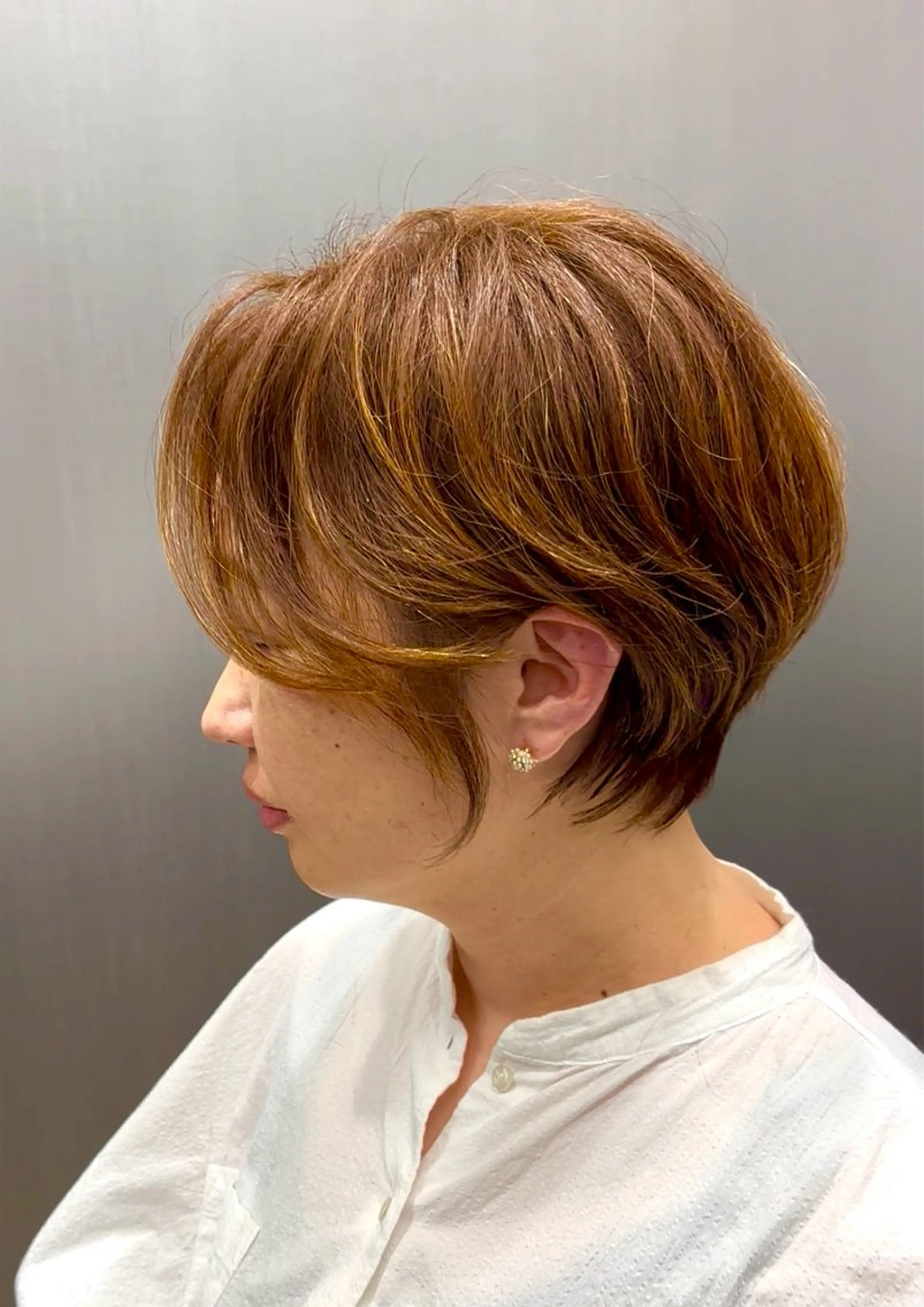 ショート ショートボブ ハンサムショート 丸みショート ボブ くびれヘア HARUKI  MINATO Japan広島紙屋町店所属・hmj紙屋町店 脊戸智志のエステ・リラクイメージ