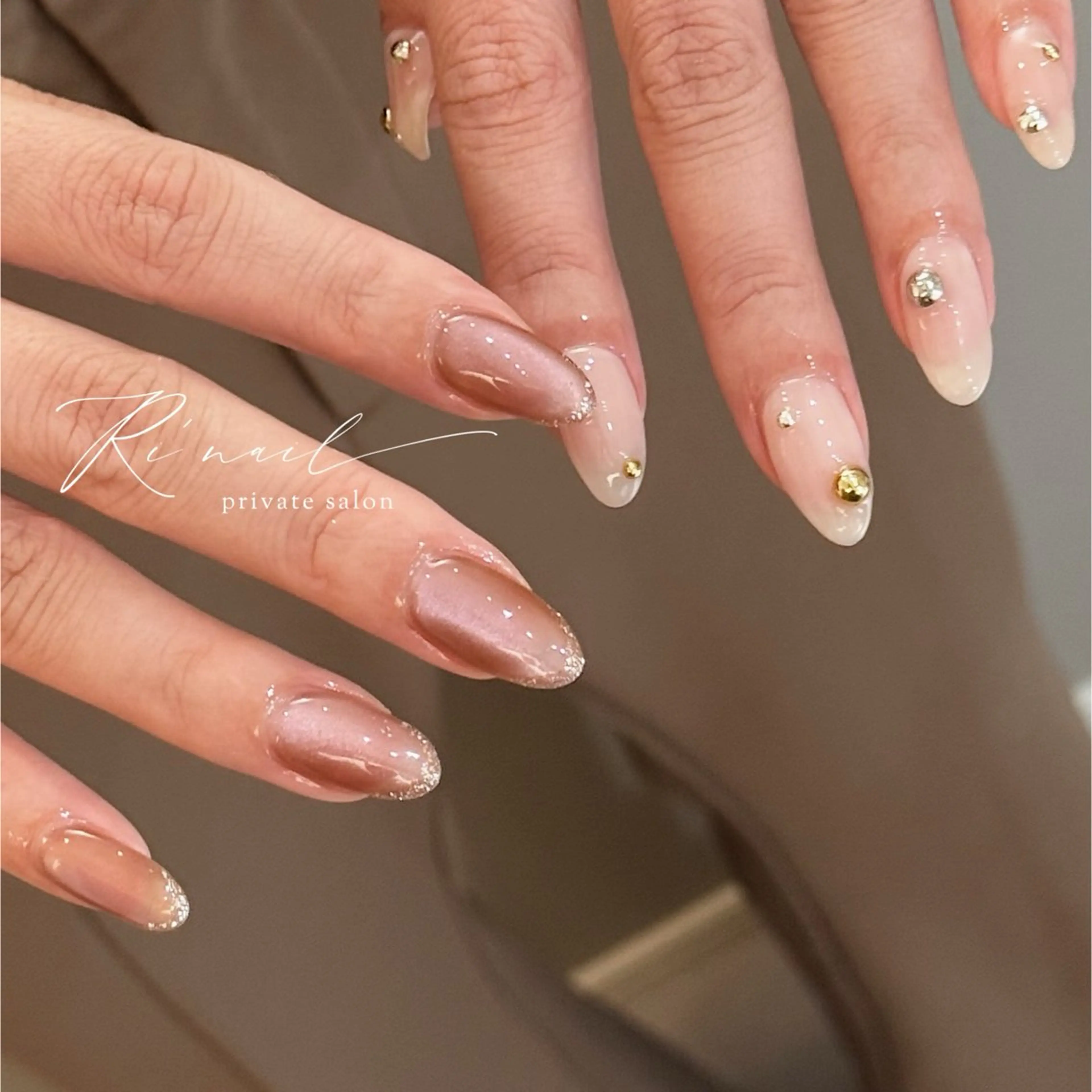 ネイル フラッシュネイル マグネットネイル ISHIWATA LINAのネイルデザイン