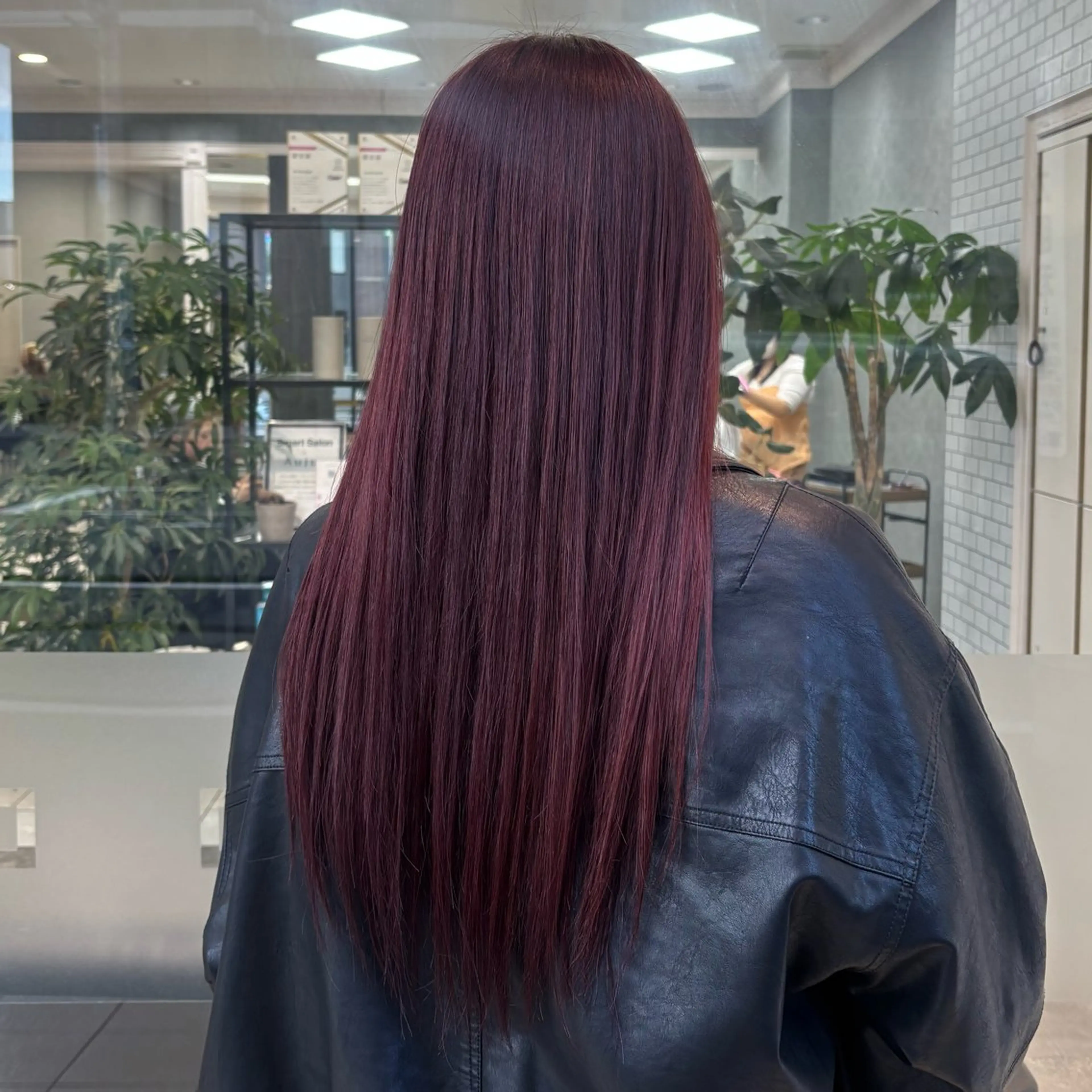 カラー レッドカラー ヘアカラー トリートメント ブリーチなしダブル カラー/暖色/麻咲のヘアスタイル