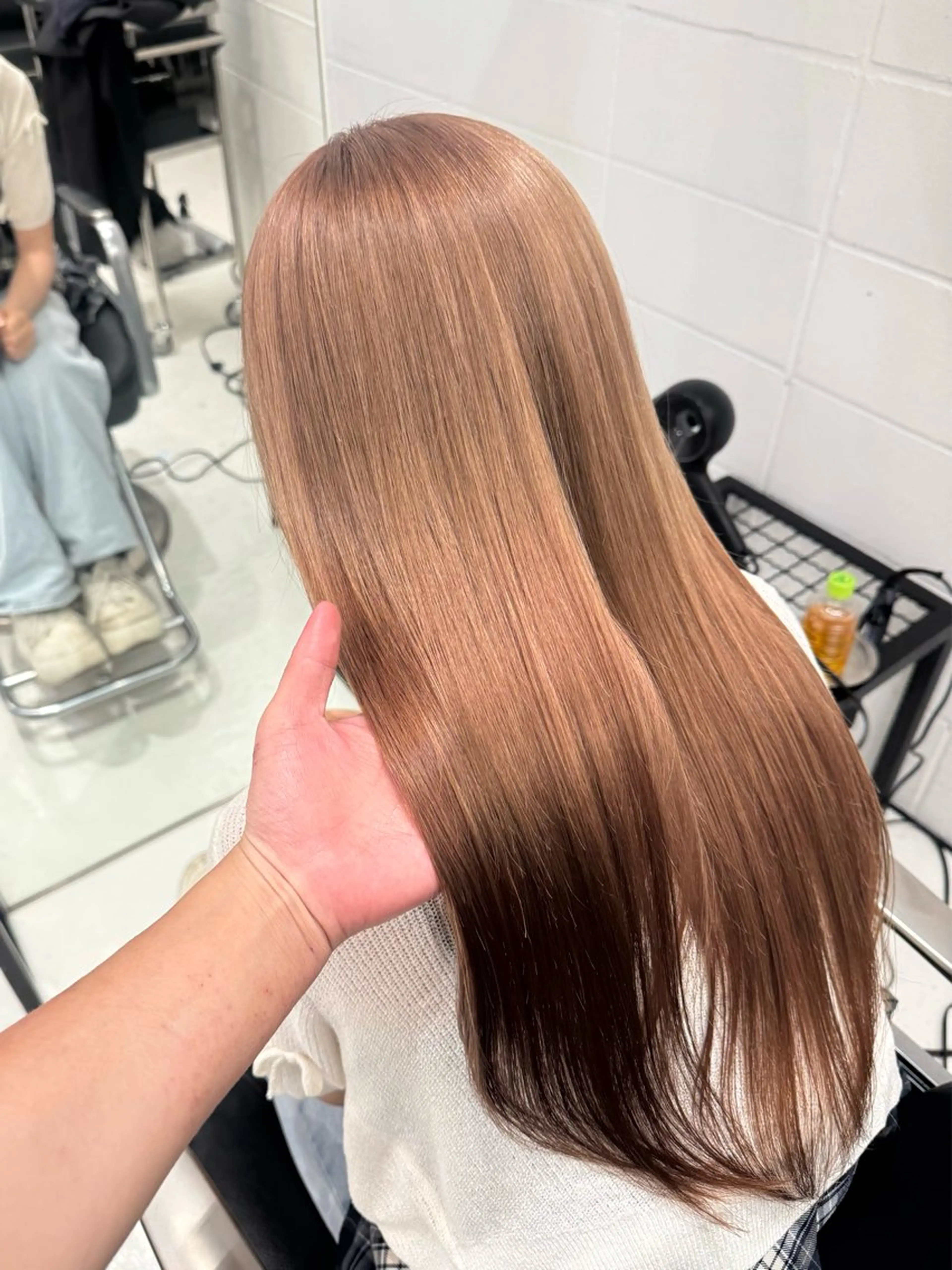 ロング カラー カット ヘアカラー トリートメント 原宿 艶カラー🫧 ちり🍎のヘアスタイル