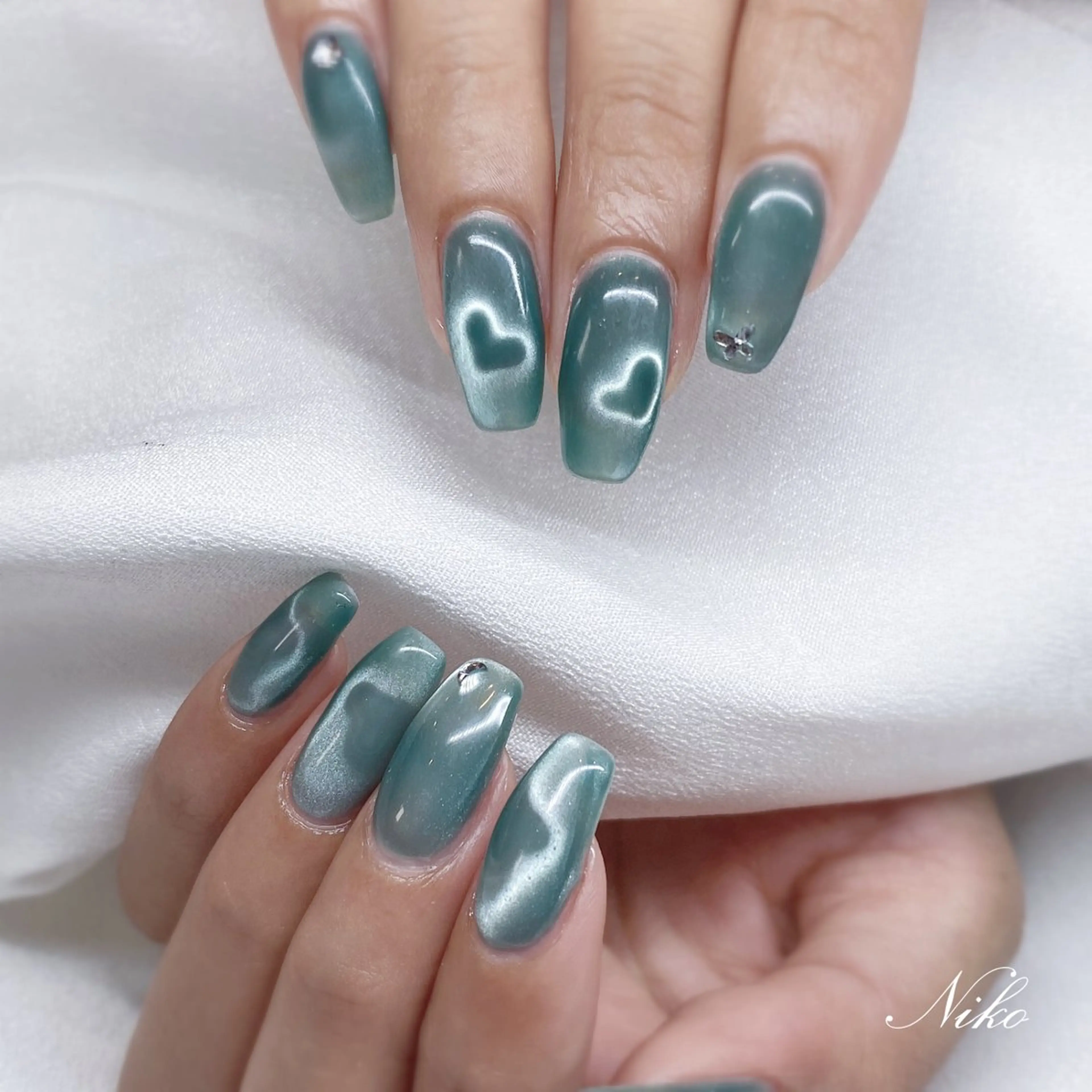 ネイル チークネイル 長さ出し フラッシュネイル フットネイル フレンチネイル Niko nailサロンのネイルデザイン